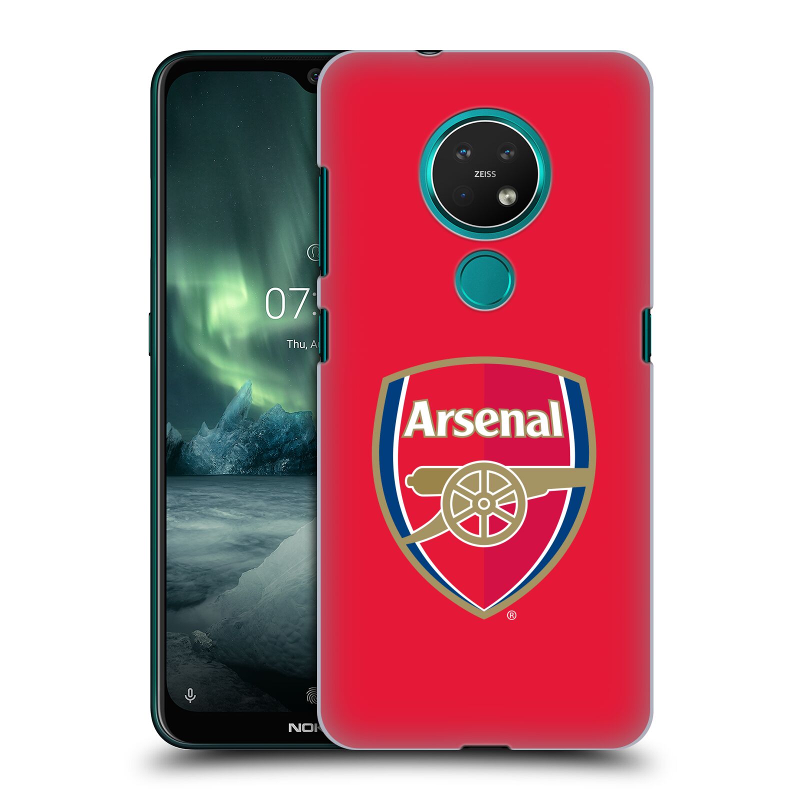 Pouzdro na mobil NOKIA 7.2 - HEAD CASE - Fotbalový klub Arsenal znak barevný červené pozadí