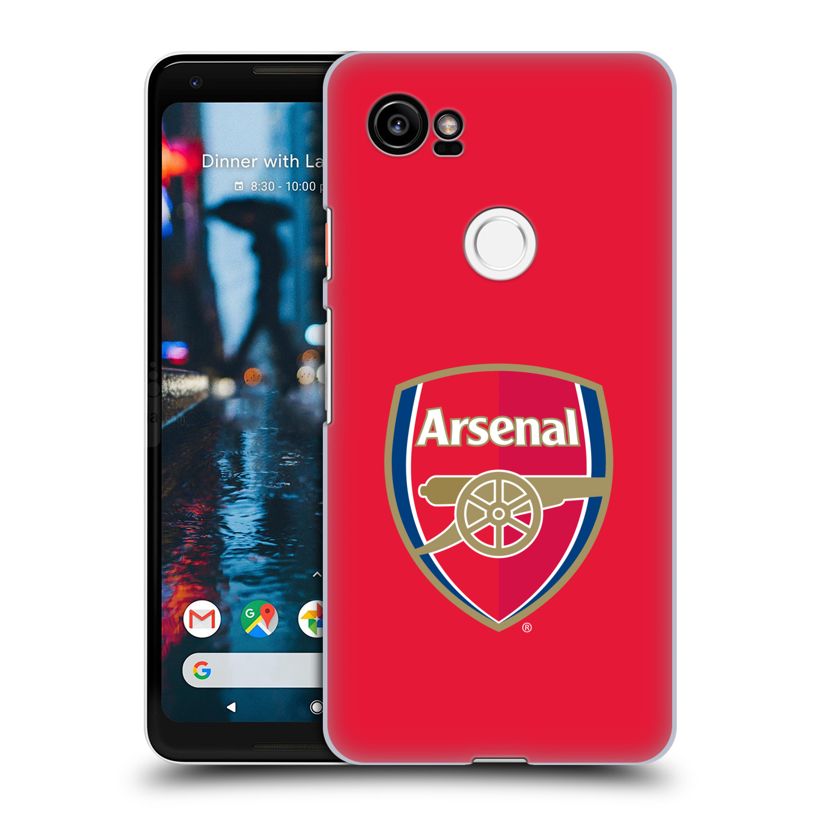 HEAD CASE plastový obal na mobil Google Pixel 2 XL Fotbalový klub Arsenal znak barevný červené pozadí