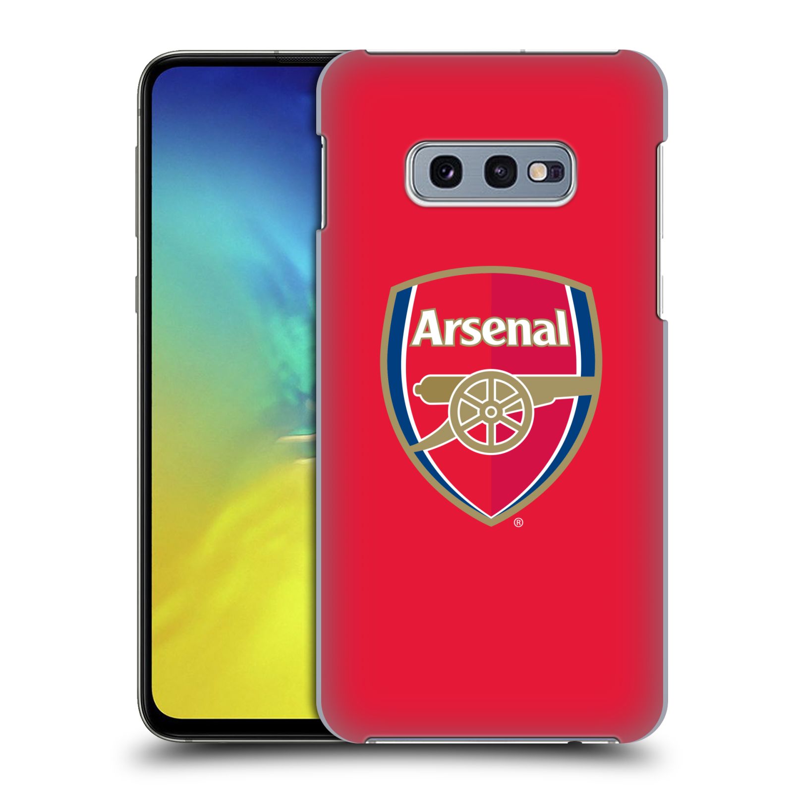 Pouzdro na mobil Samsung Galaxy S10e - HEAD CASE - Fotbalový klub Arsenal znak barevný červené pozadí