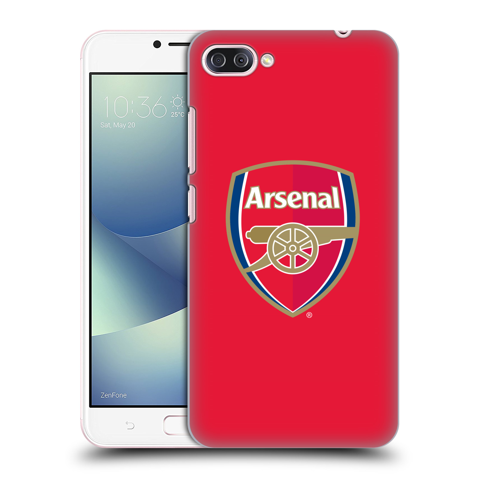 HEAD CASE plastový obal na mobil Asus Zenfone 4 MAX ZC554KL Fotbalový klub Arsenal znak barevný červené pozadí