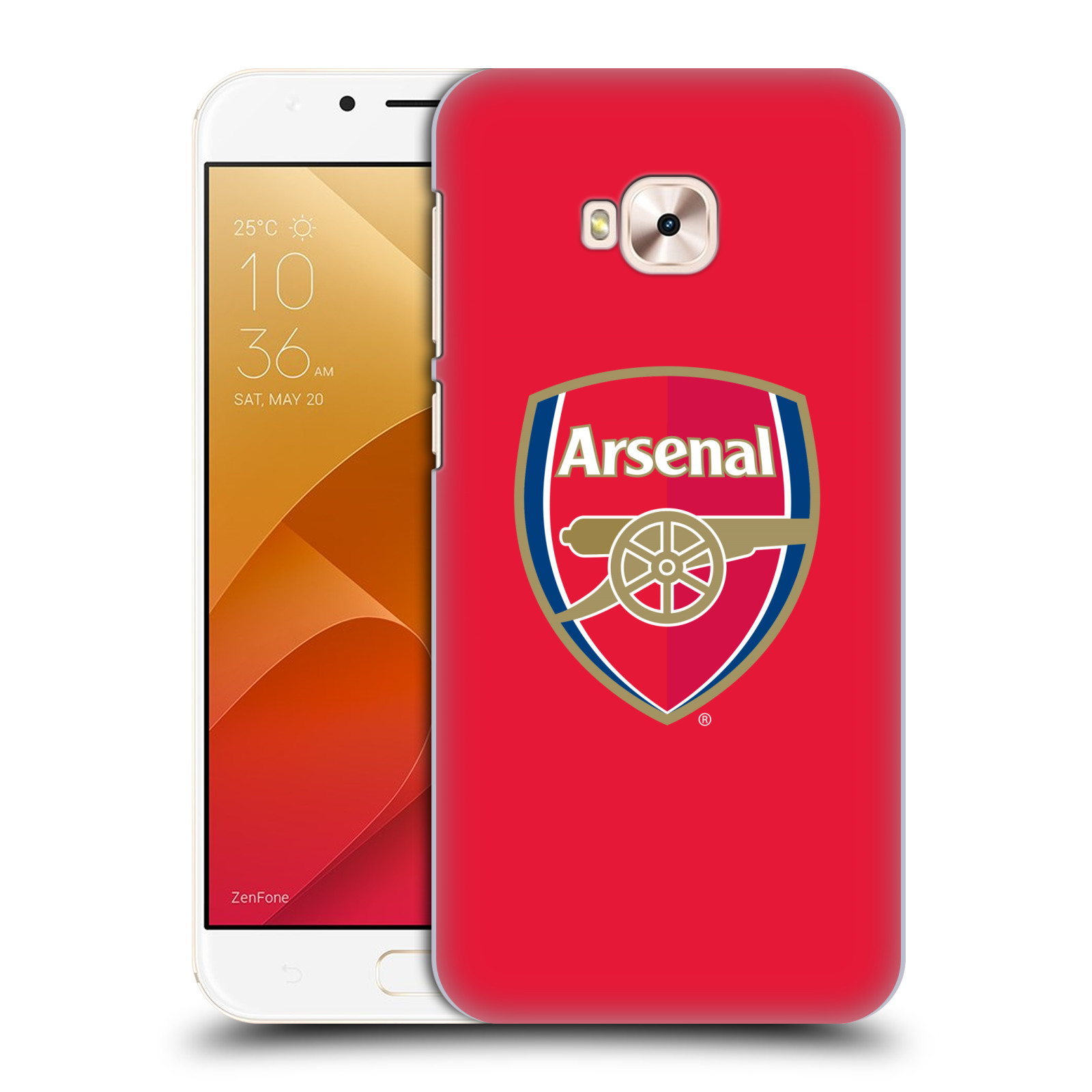 HEAD CASE plastový obal na mobil Asus Zenfone 4 Selfie Pro ZD552KL Fotbalový klub Arsenal znak barevný červené pozadí