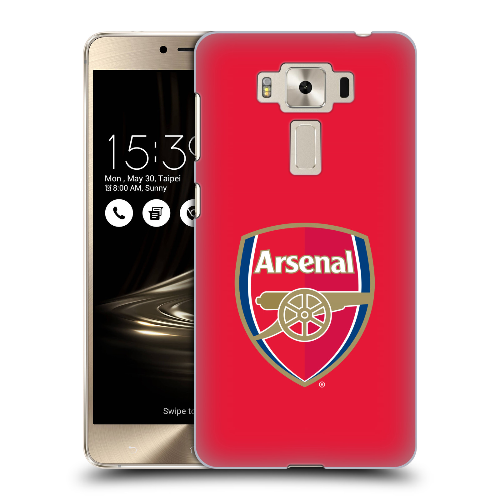 HEAD CASE plastový obal na mobil Asus Zenfone 3 DELUXE ZS550KL Fotbalový klub Arsenal znak barevný červené pozadí