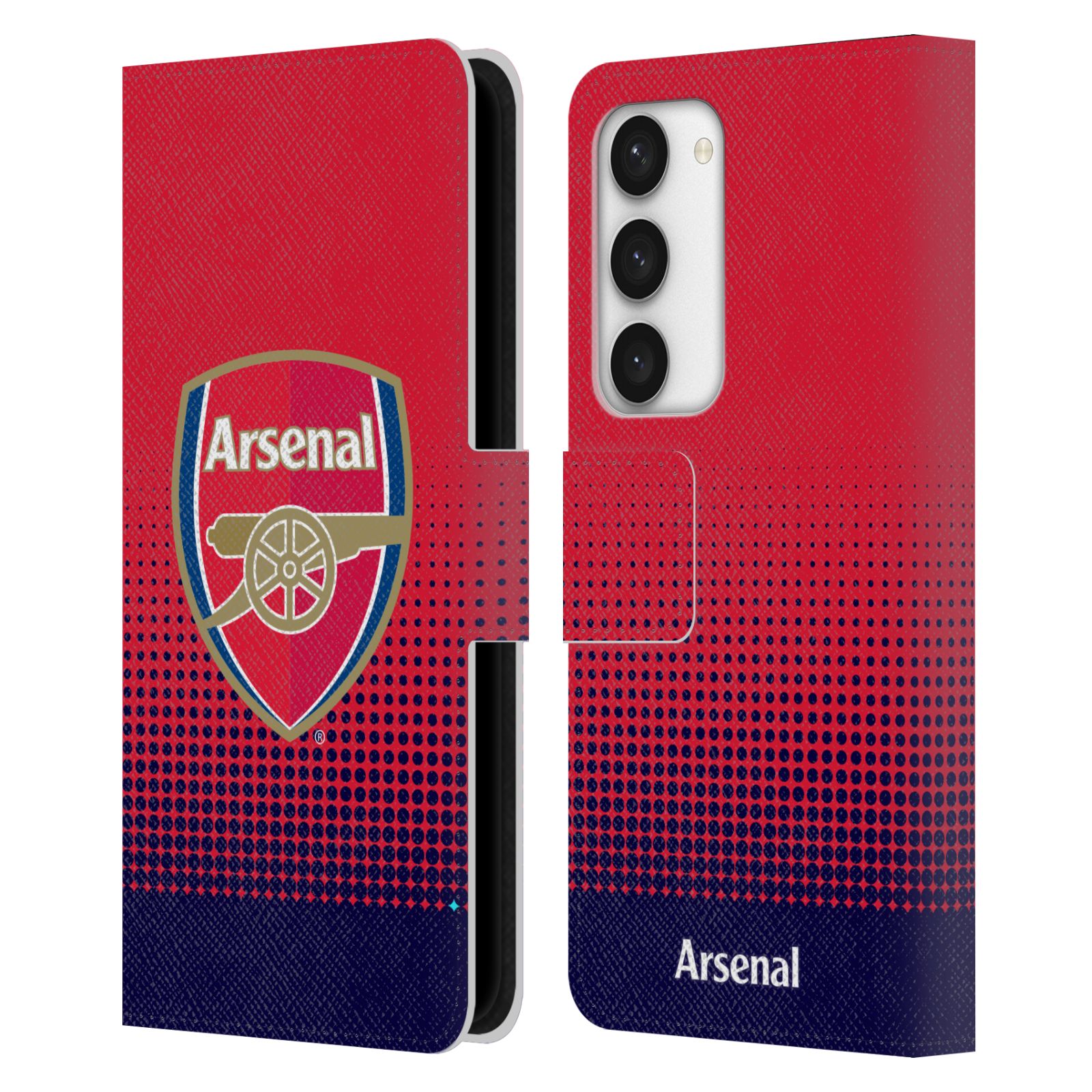 HEAD CASE Pouzdro pro mobil Samsung Galaxy S23 5G - Fotbal Anglická liga Arsenal červená modrá přechod