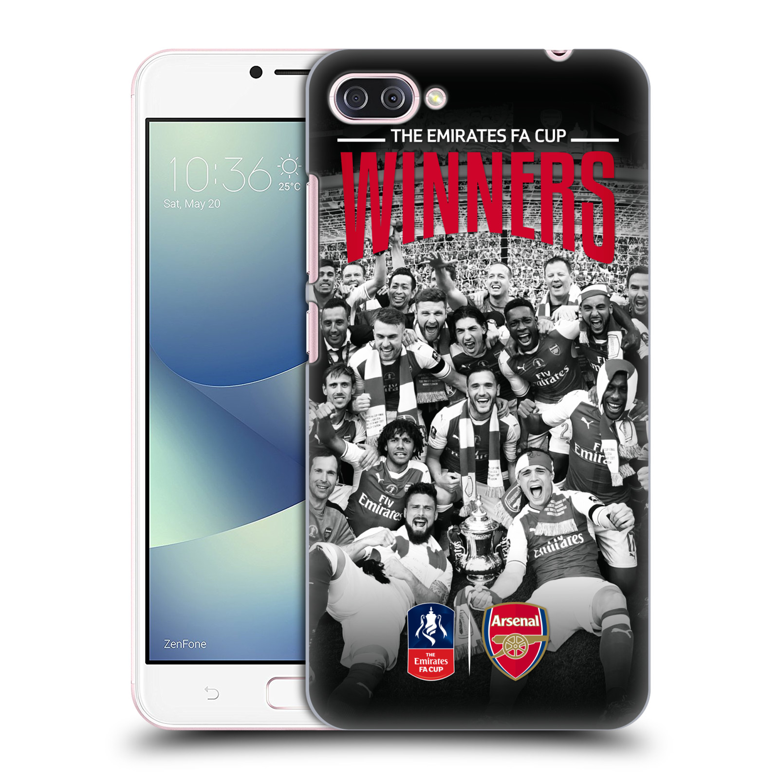 HEAD CASE plastový obal na mobil Asus Zenfone 4 MAX ZC554KL Fotbalový klub Arsenal FA CUP oslava