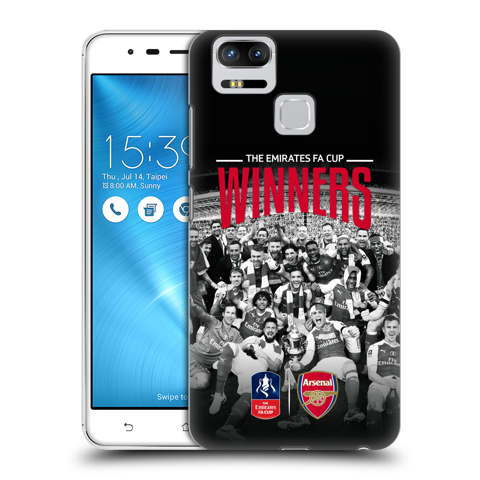 HEAD CASE plastový obal na mobil Asus Zenfone 3 Zoom ZE553KL Fotbalový klub Arsenal FA CUP oslava