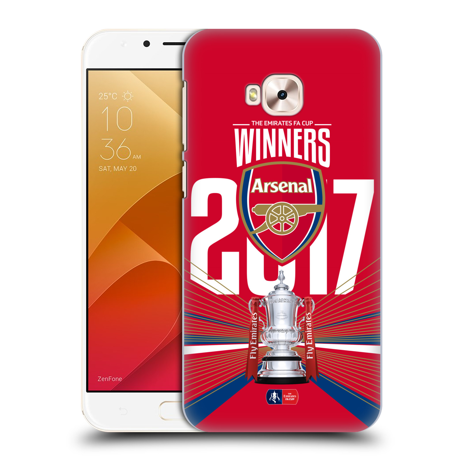 HEAD CASE plastový obal na mobil Asus Zenfone 4 Selfie Pro ZD552KL Fotbalový klub Arsenal FA CUP trofej