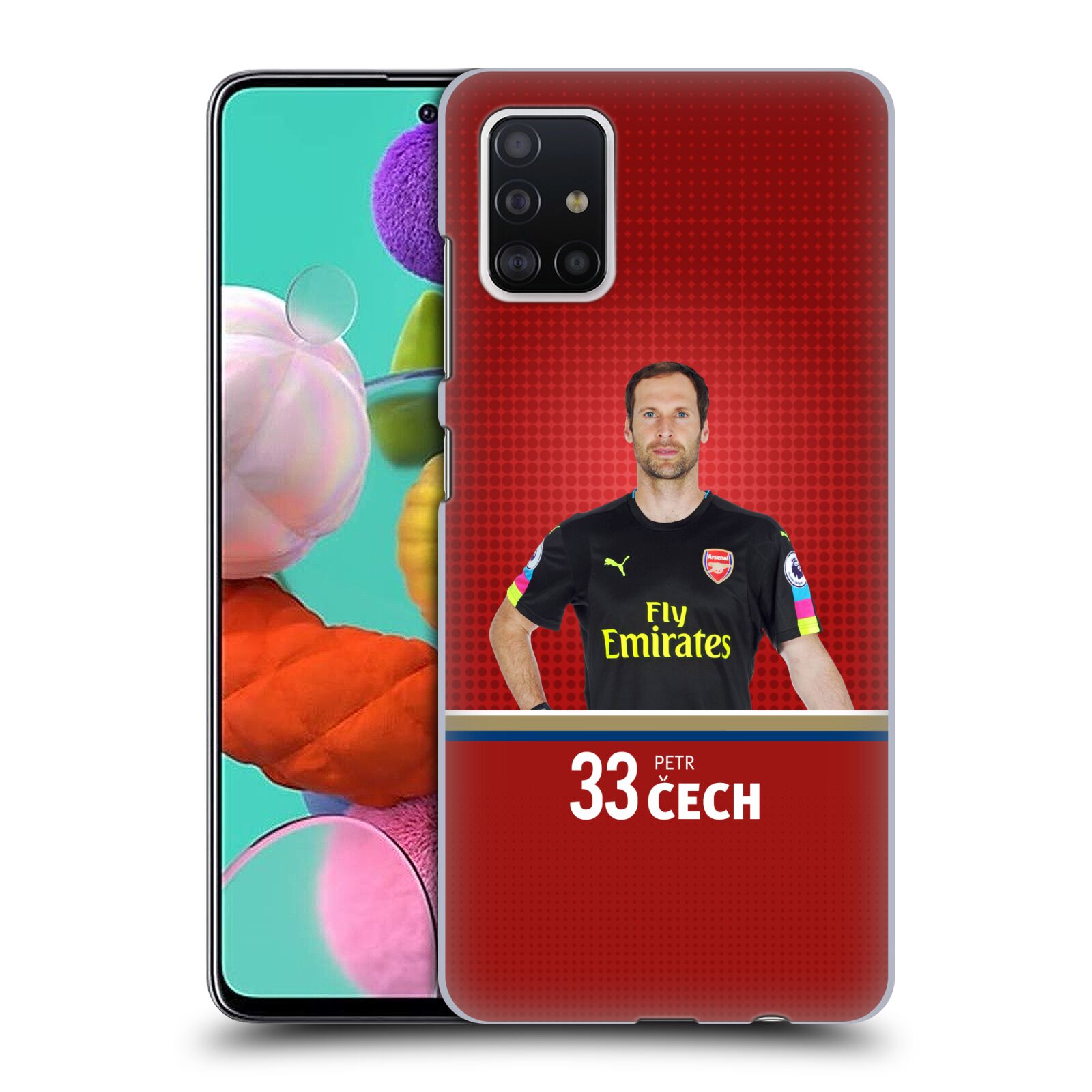 Pouzdro na mobil Samsung Galaxy A51 - HEAD CASE - Fotbalový klub Arsenal brankář Petr Čech