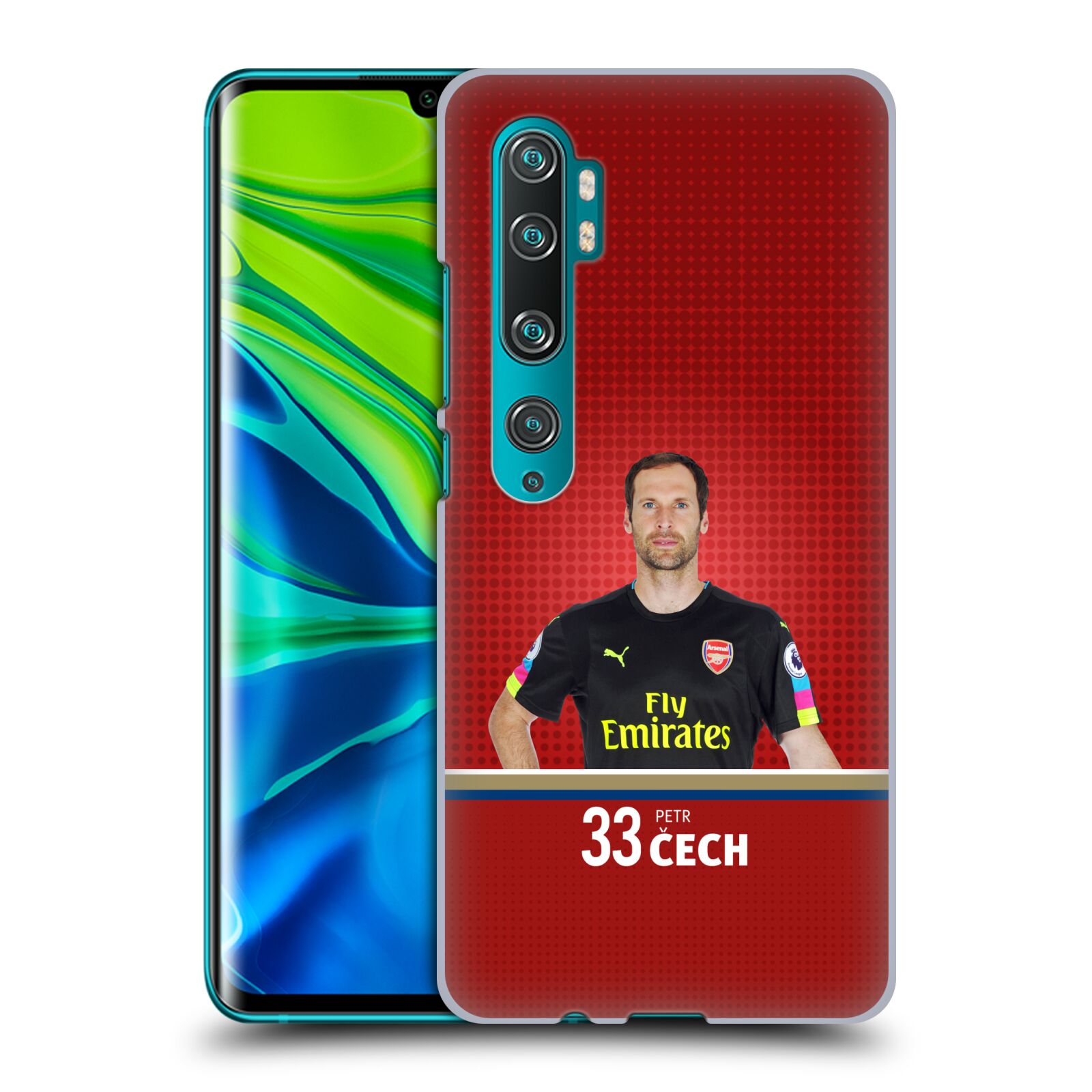 Pouzdro na mobil Xiaomi Mi Note 10 / Mi Note 10 PRO - HEAD CASE - Fotbalový klub Arsenal brankář Petr Čech