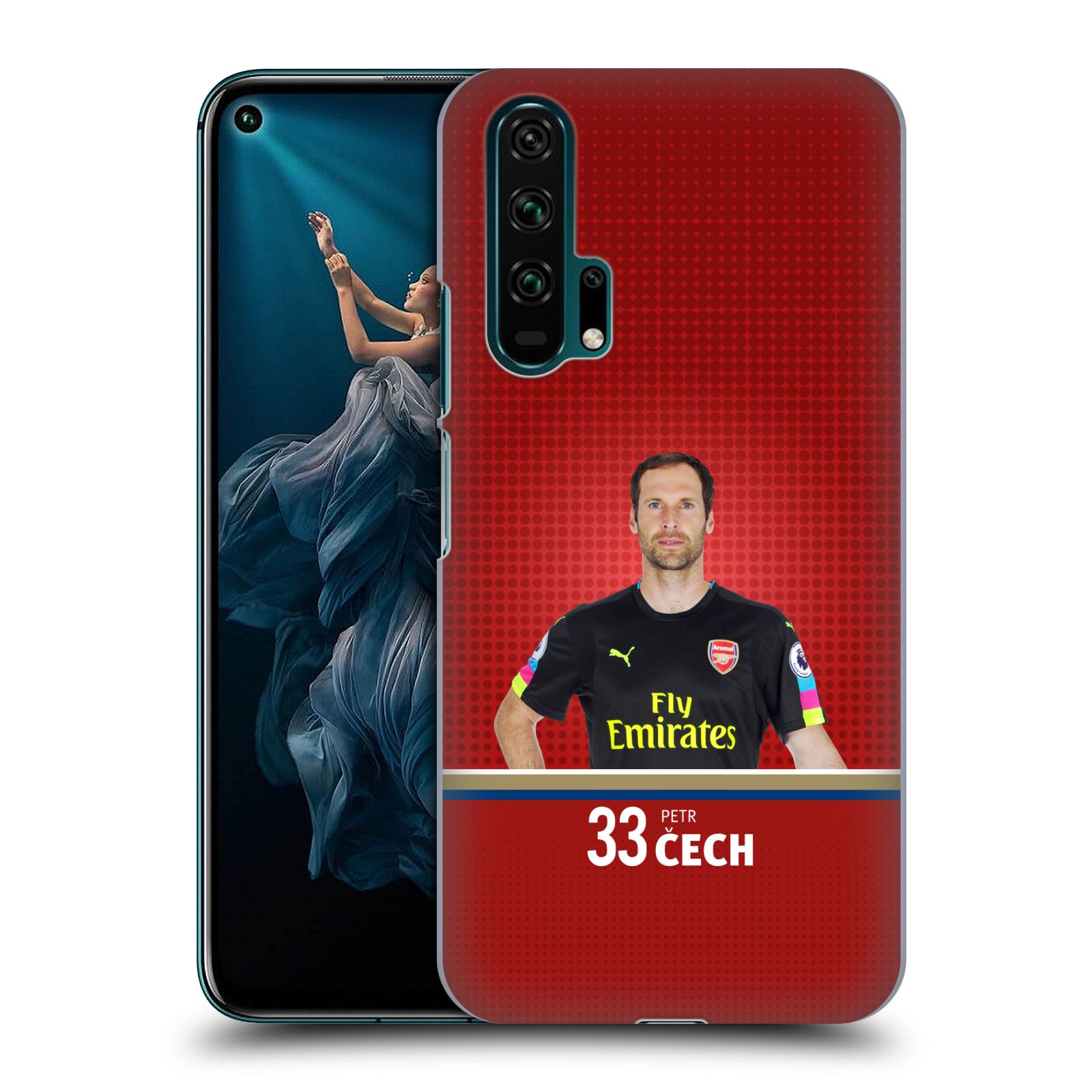Pouzdro na mobil Honor 20 PRO - HEAD CASE - Fotbalový klub Arsenal brankář Petr Čech