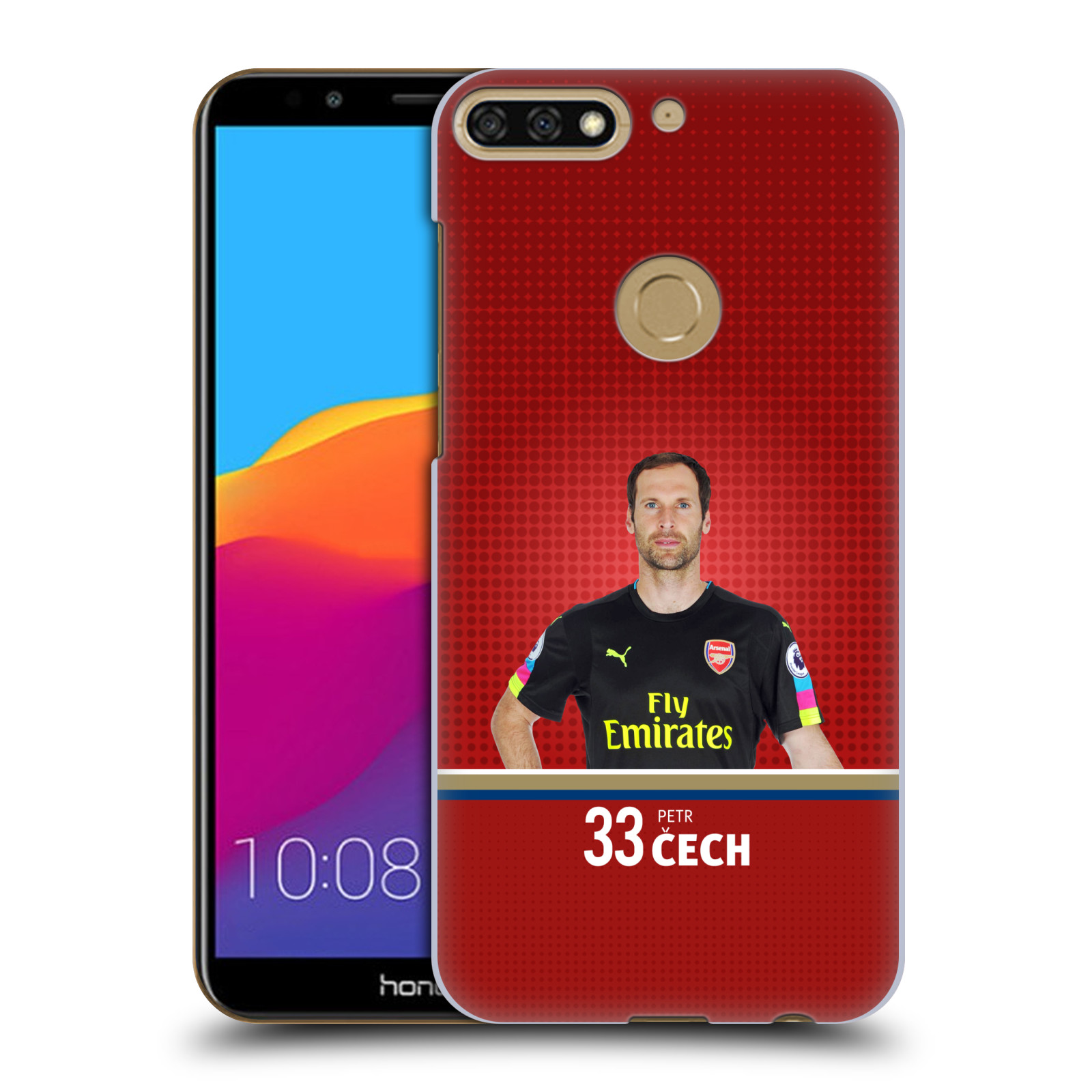 HEAD CASE plastový obal na mobil Honor 7c Fotbalový klub Arsenal brankář Petr Čech