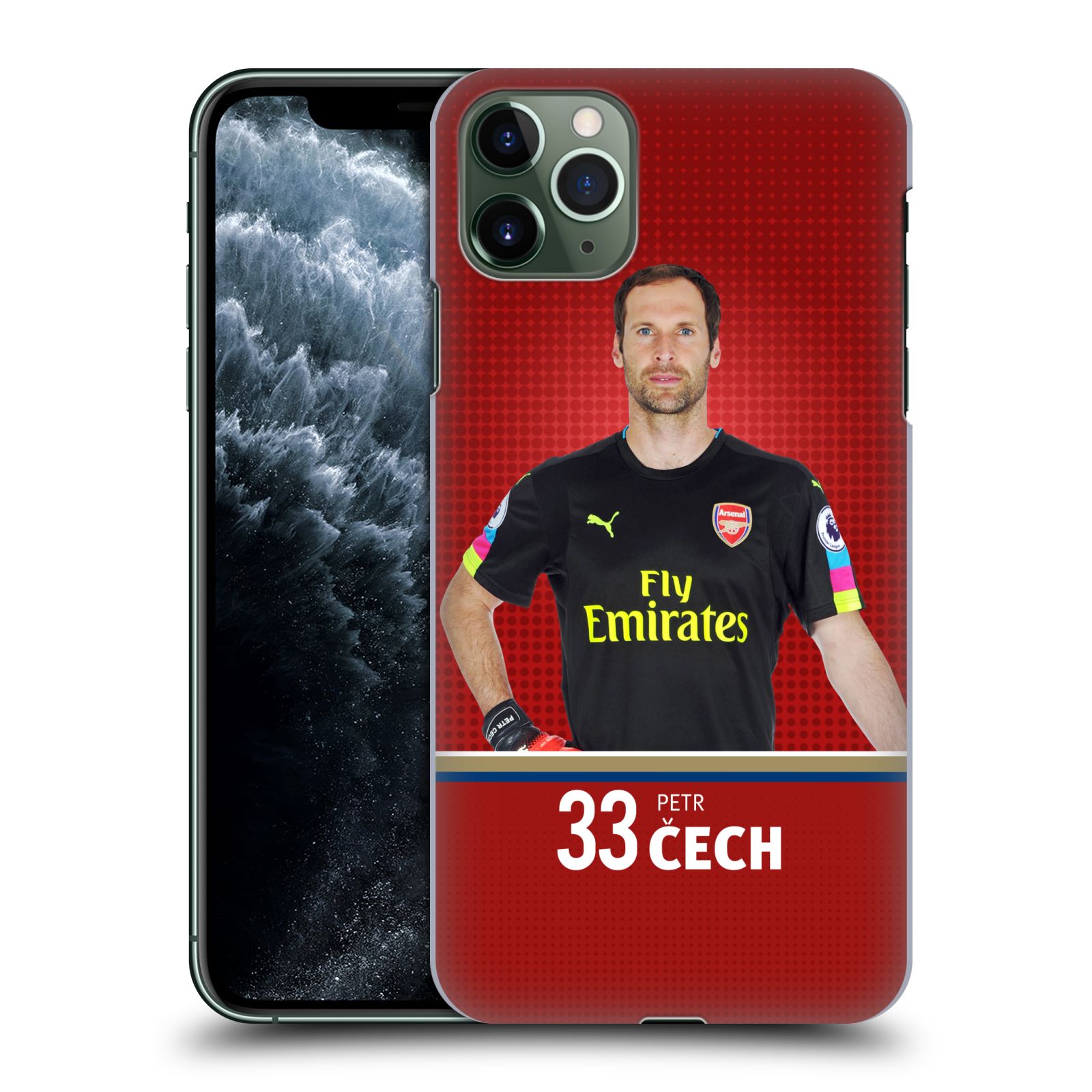 Pouzdro na mobil Apple Iphone 11 PRO MAX - HEAD CASE - Fotbalový klub Arsenal brankář Petr Čech