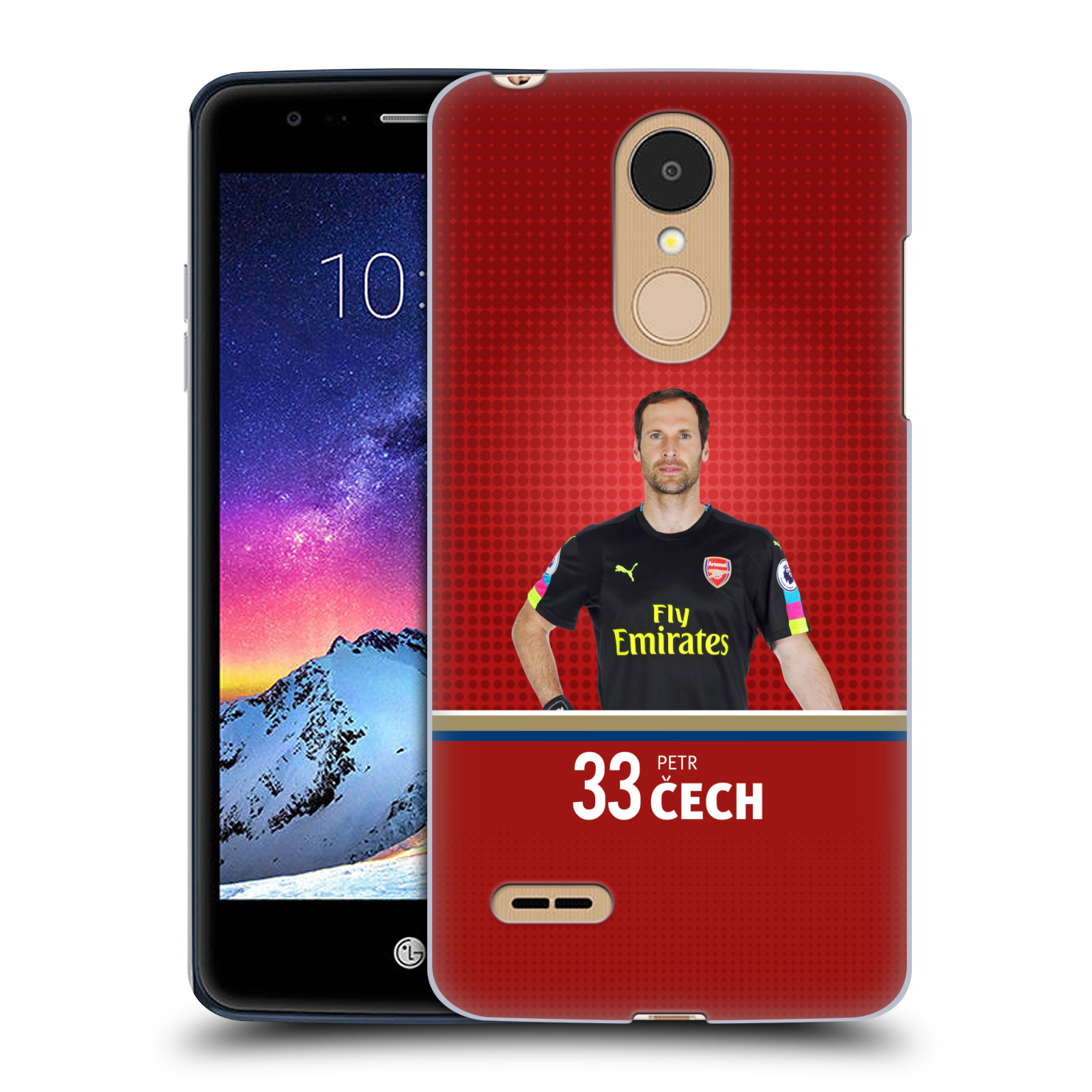 HEAD CASE plastový obal na mobil LG K9 / K8 2018 Fotbalový klub Arsenal brankář Petr Čech