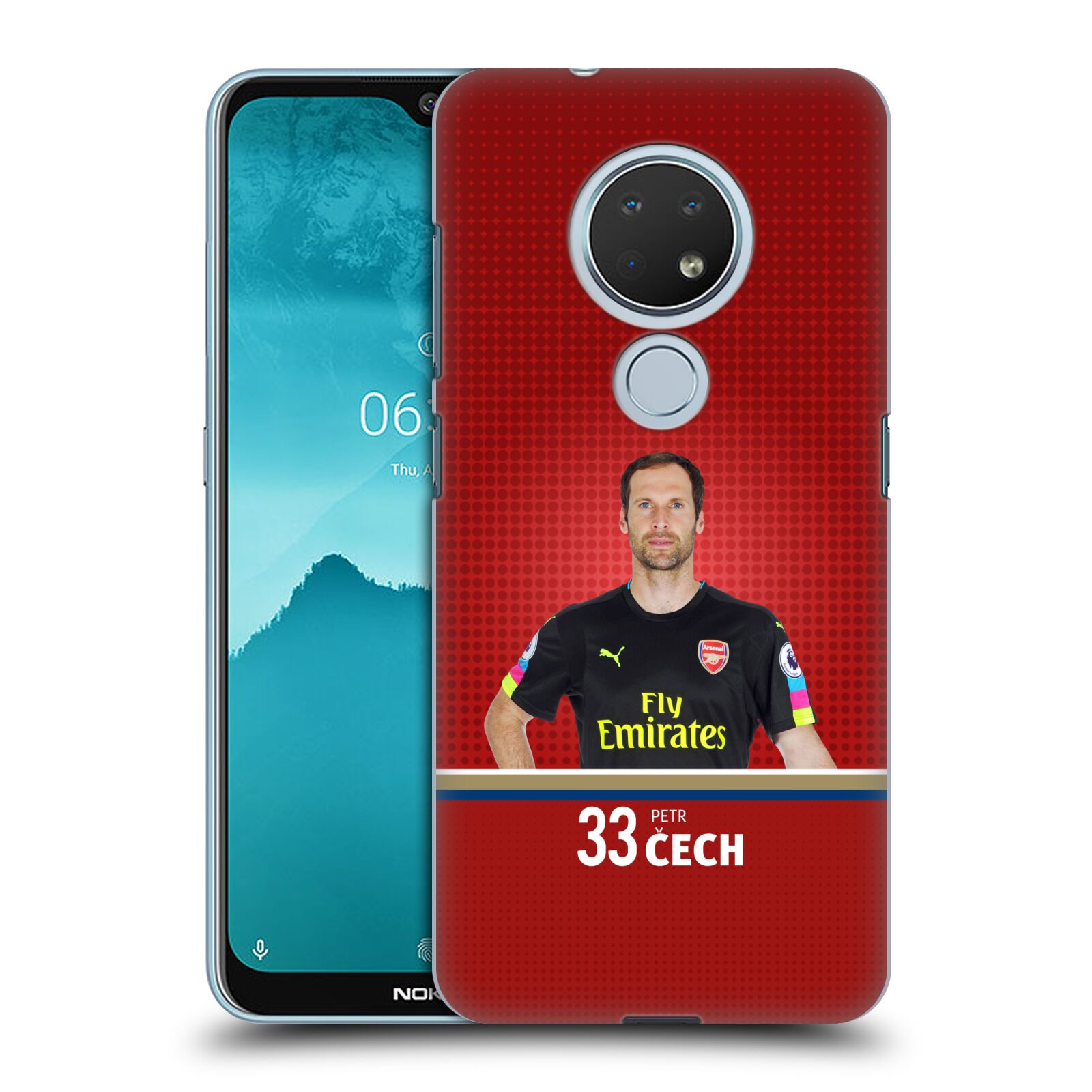 Pouzdro na mobil Nokia 6.2 - HEAD CASE - Fotbalový klub Arsenal brankář Petr Čech