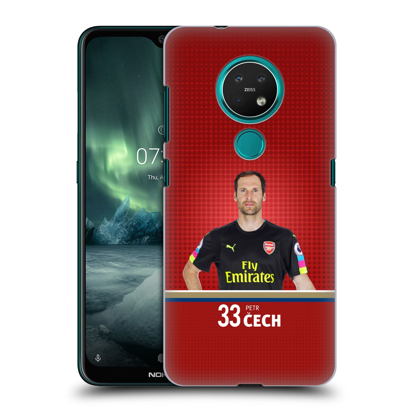 Pouzdro na mobil NOKIA 7.2 - HEAD CASE - Fotbalový klub Arsenal brankář Petr Čech