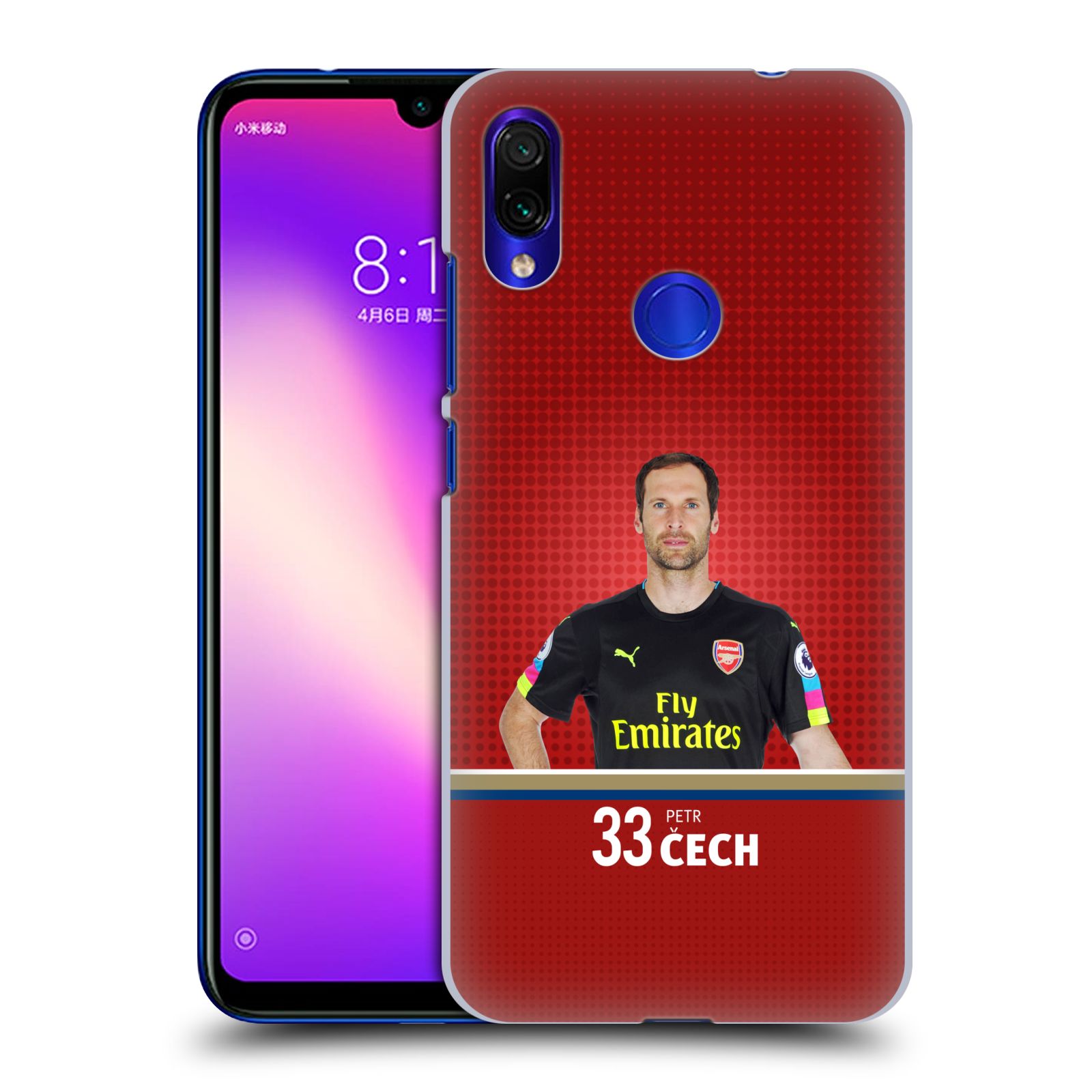 Pouzdro na mobil Xiaomi Redmi Note 7 - Head Case - Fotbalový klub Arsenal brankář Petr Čech