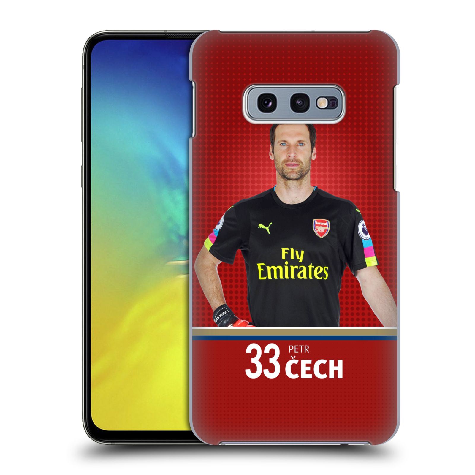 Pouzdro na mobil Samsung Galaxy S10e - HEAD CASE - Fotbalový klub Arsenal brankář Petr Čech