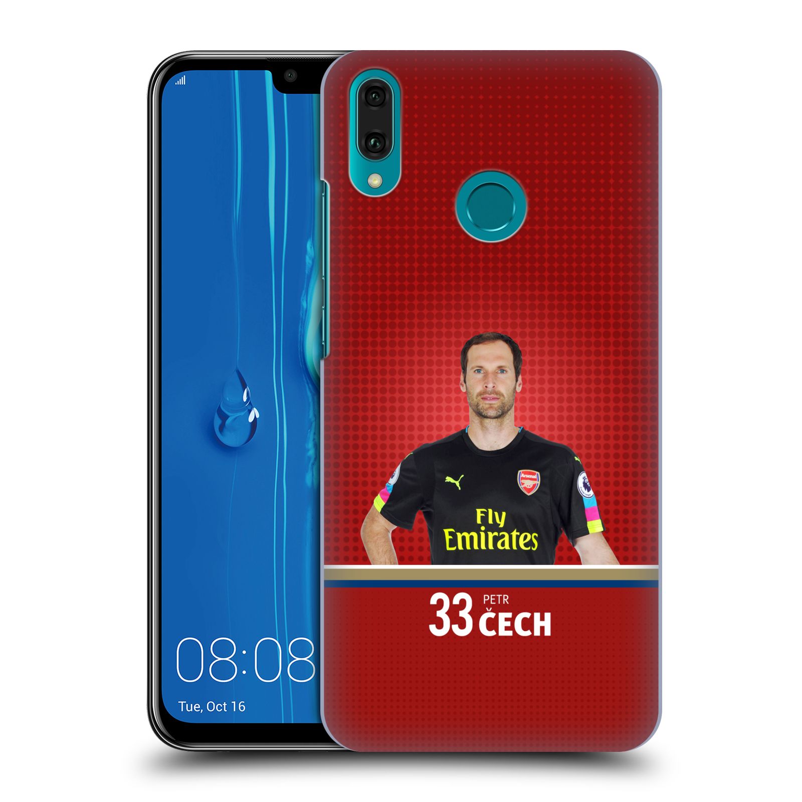 Pouzdro na mobil Huawei Y9 2019 - HEAD CASE - Fotbalový klub Arsenal brankář Petr Čech