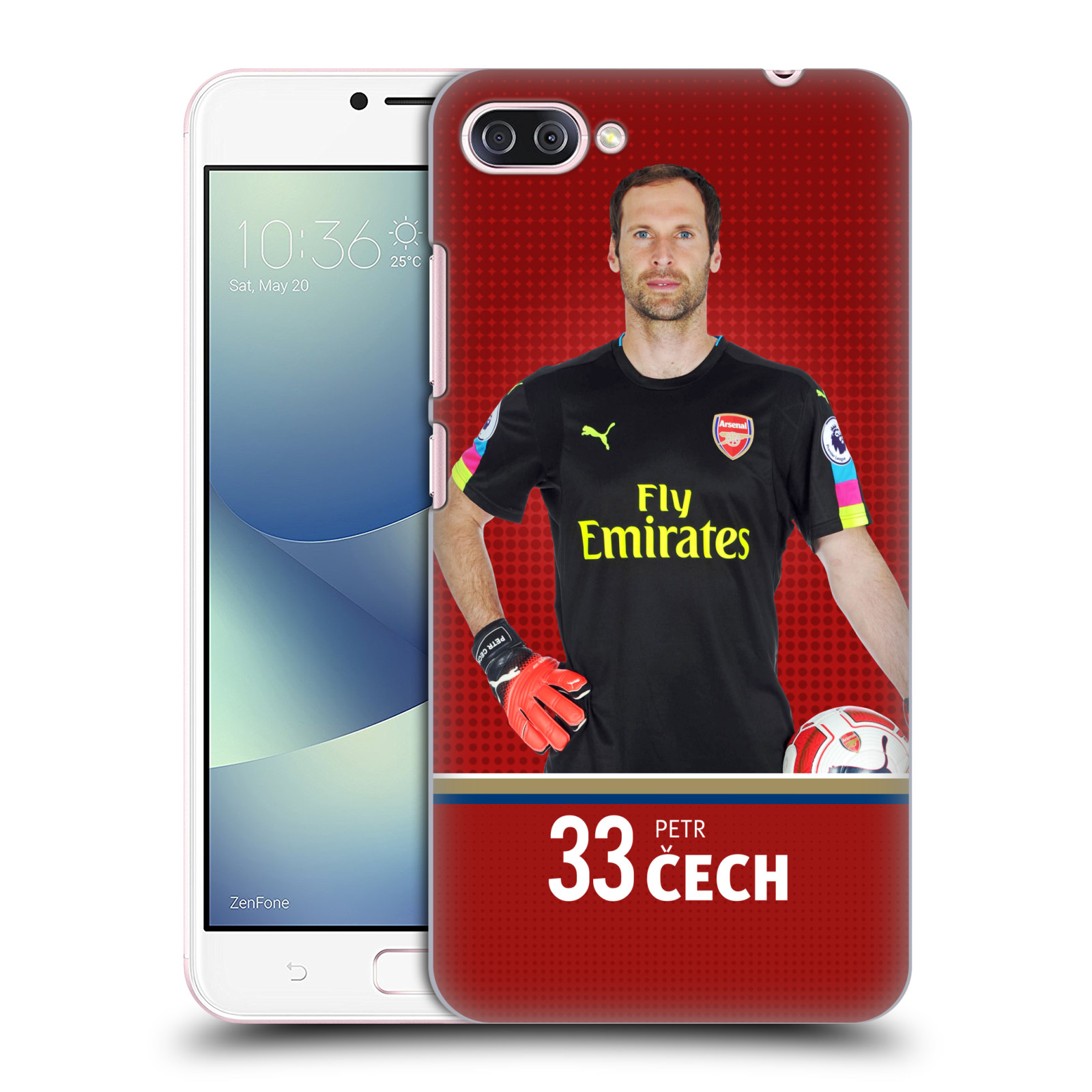 HEAD CASE plastový obal na mobil Asus Zenfone 4 MAX ZC554KL Fotbalový klub Arsenal brankář Petr Čech