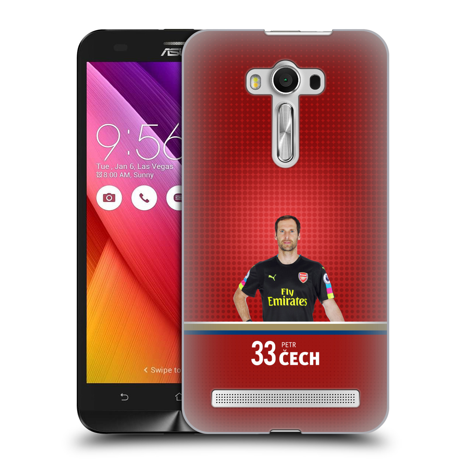 HEAD CASE plastový obal na mobil Asus Zenfone 2 LASER (5,5 displej ZE550KL) Fotbalový klub Arsenal brankář Petr Čech