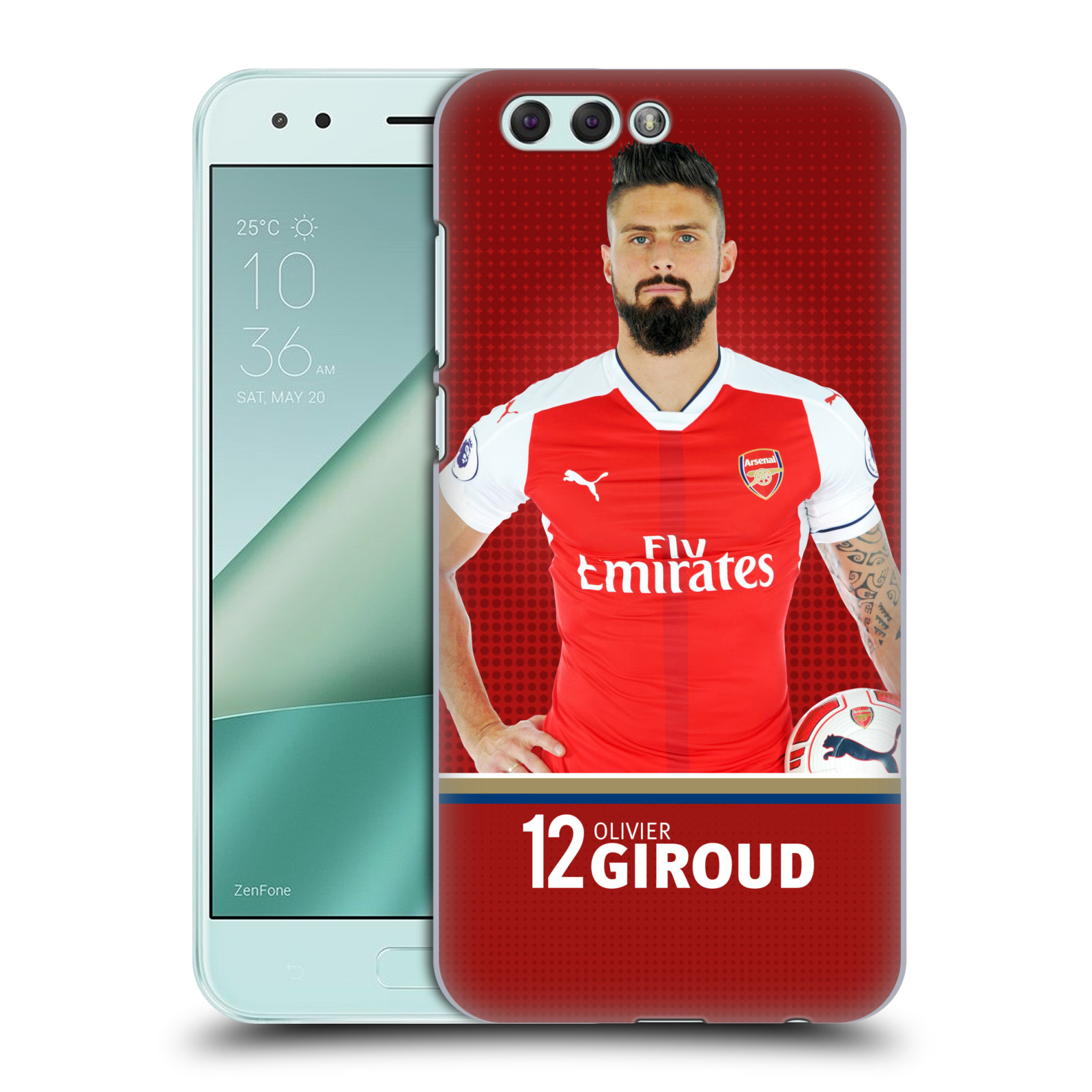 HEAD CASE plastový obal na mobil Asus Zenfone 4 ZE554KL Fotbalový klub Arsenal fotbalista Olivier Giroud