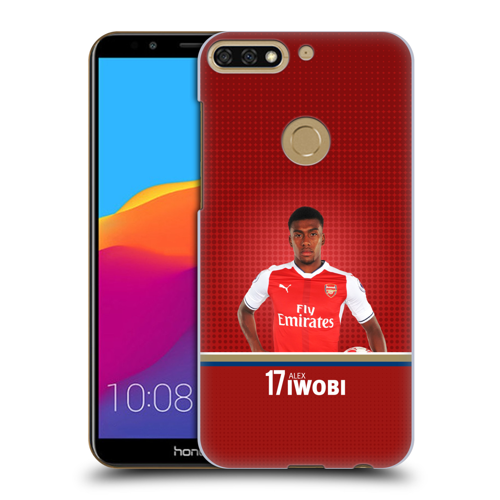 HEAD CASE plastový obal na mobil Honor 7c Fotbalový klub Arsenal fotbalista Alex Iwobi