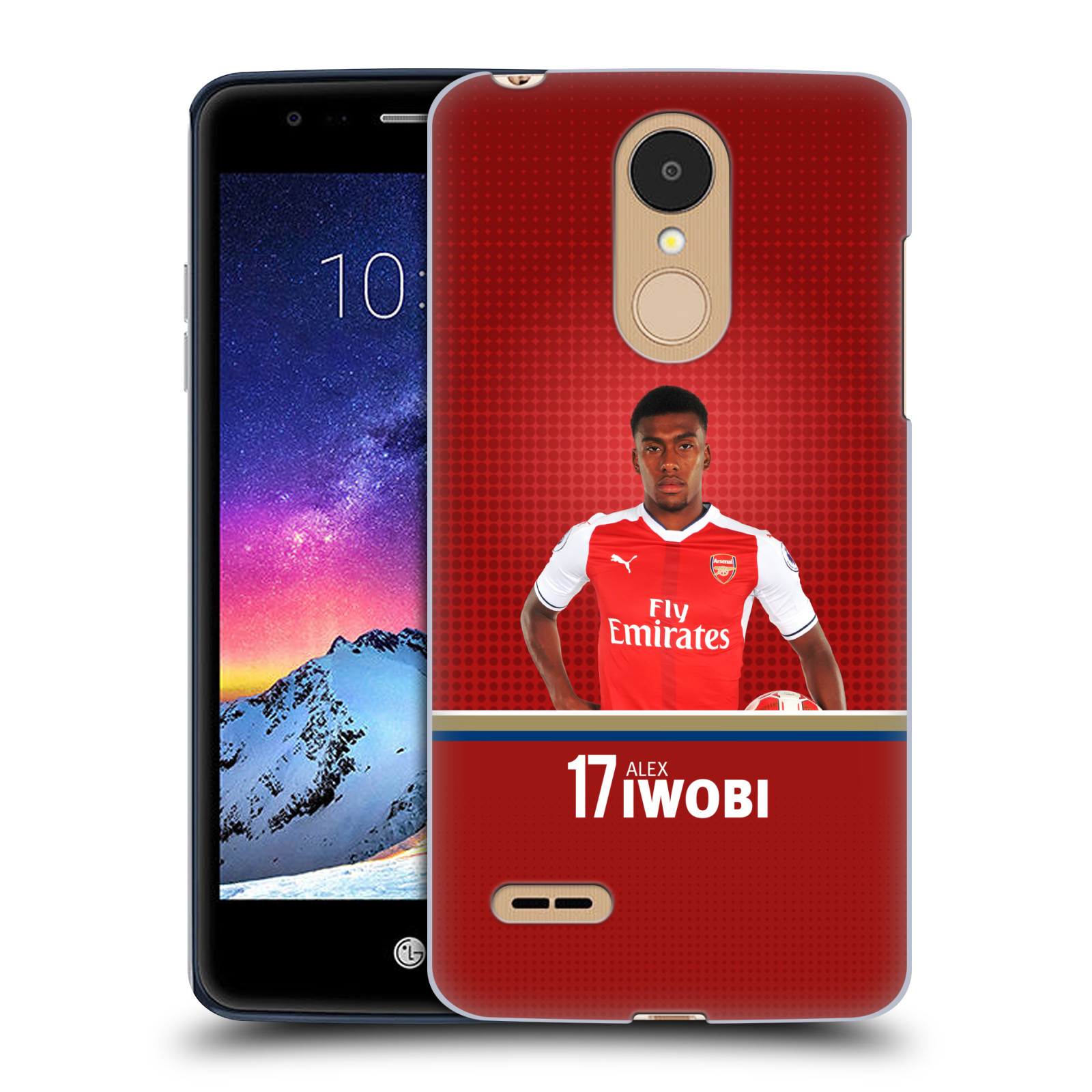 HEAD CASE plastový obal na mobil LG K9 / K8 2018 Fotbalový klub Arsenal fotbalista Alex Iwobi