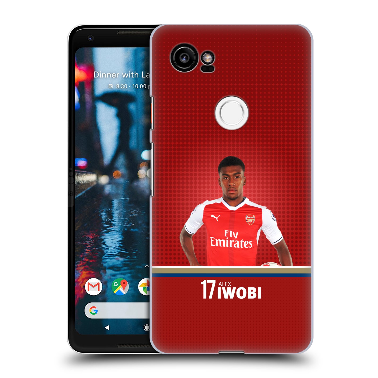 HEAD CASE plastový obal na mobil Google Pixel 2 XL Fotbalový klub Arsenal fotbalista Alex Iwobi