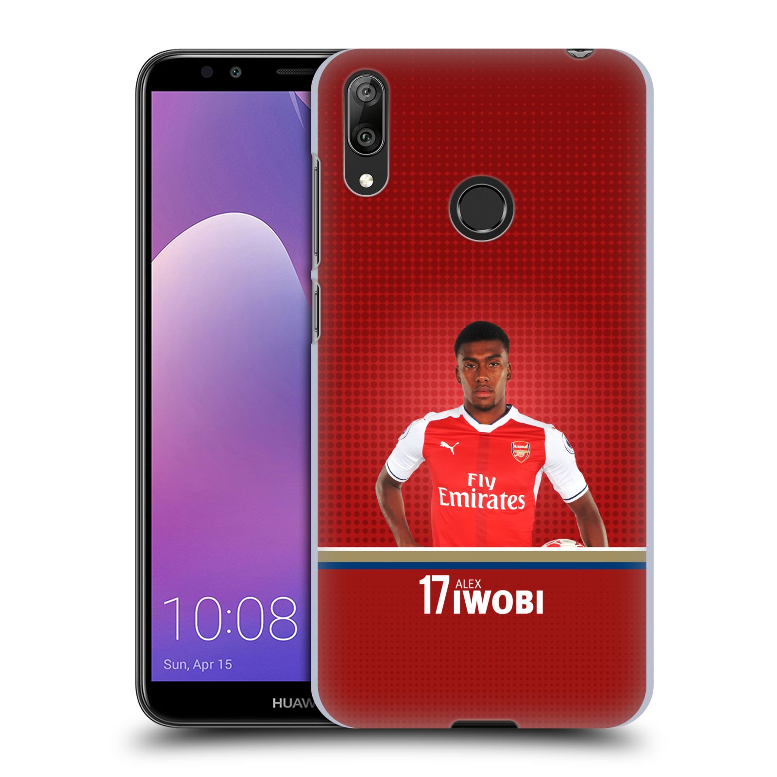 Pouzdro na mobil Huawei Y7 2019 - Head Case - Fotbalový klub Arsenal fotbalista Alex Iwobi