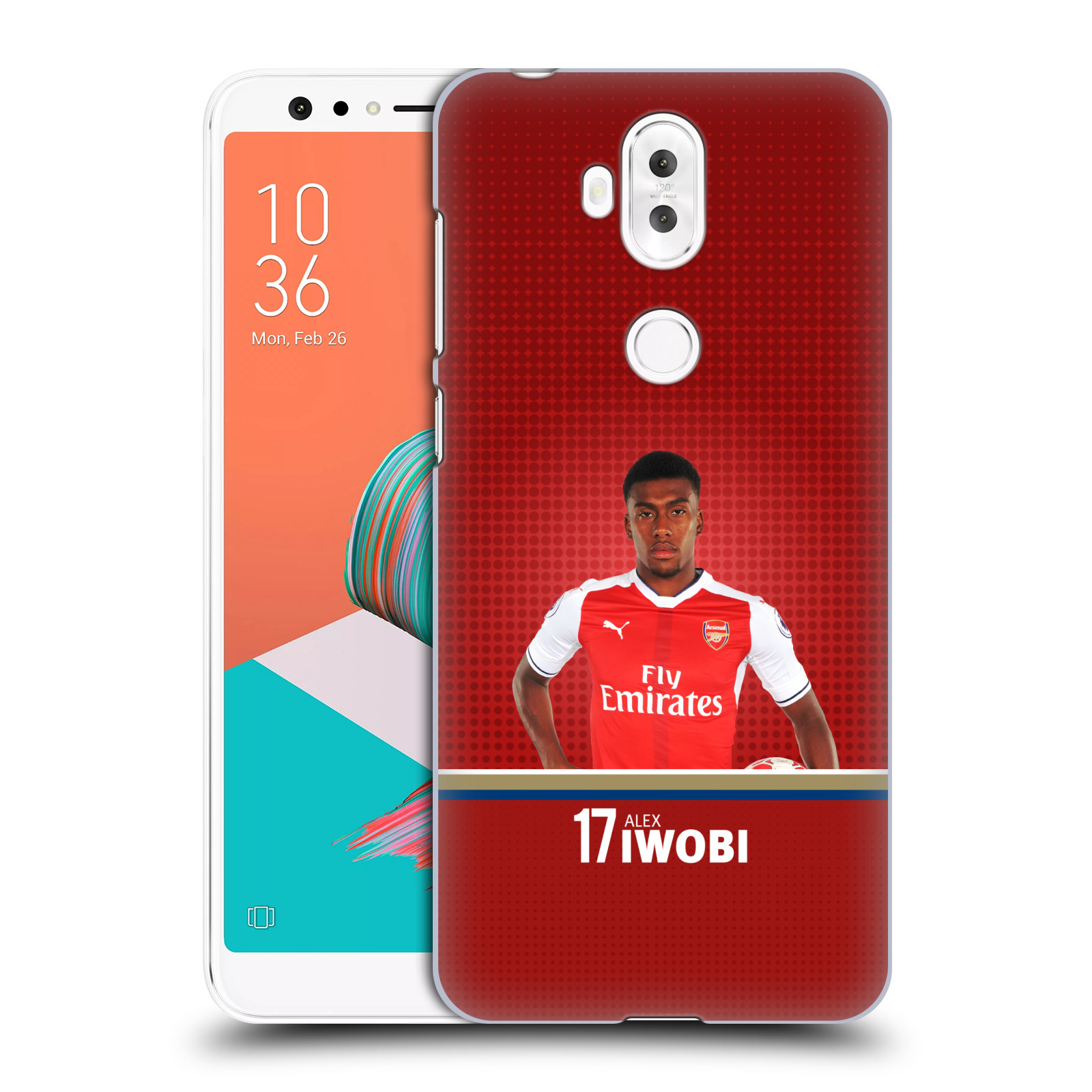 HEAD CASE plastový obal na mobil Asus Zenfone 5 LITE ZC600KL Fotbalový klub Arsenal fotbalista Alex Iwobi