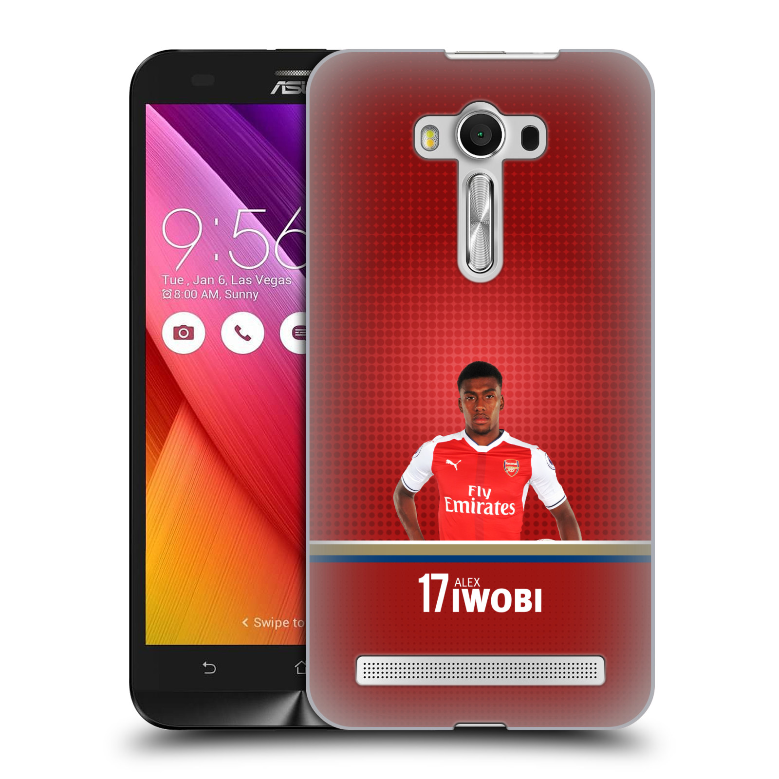 HEAD CASE plastový obal na mobil Asus Zenfone 2 LASER (5,5 displej ZE550KL) Fotbalový klub Arsenal fotbalista Alex Iwobi