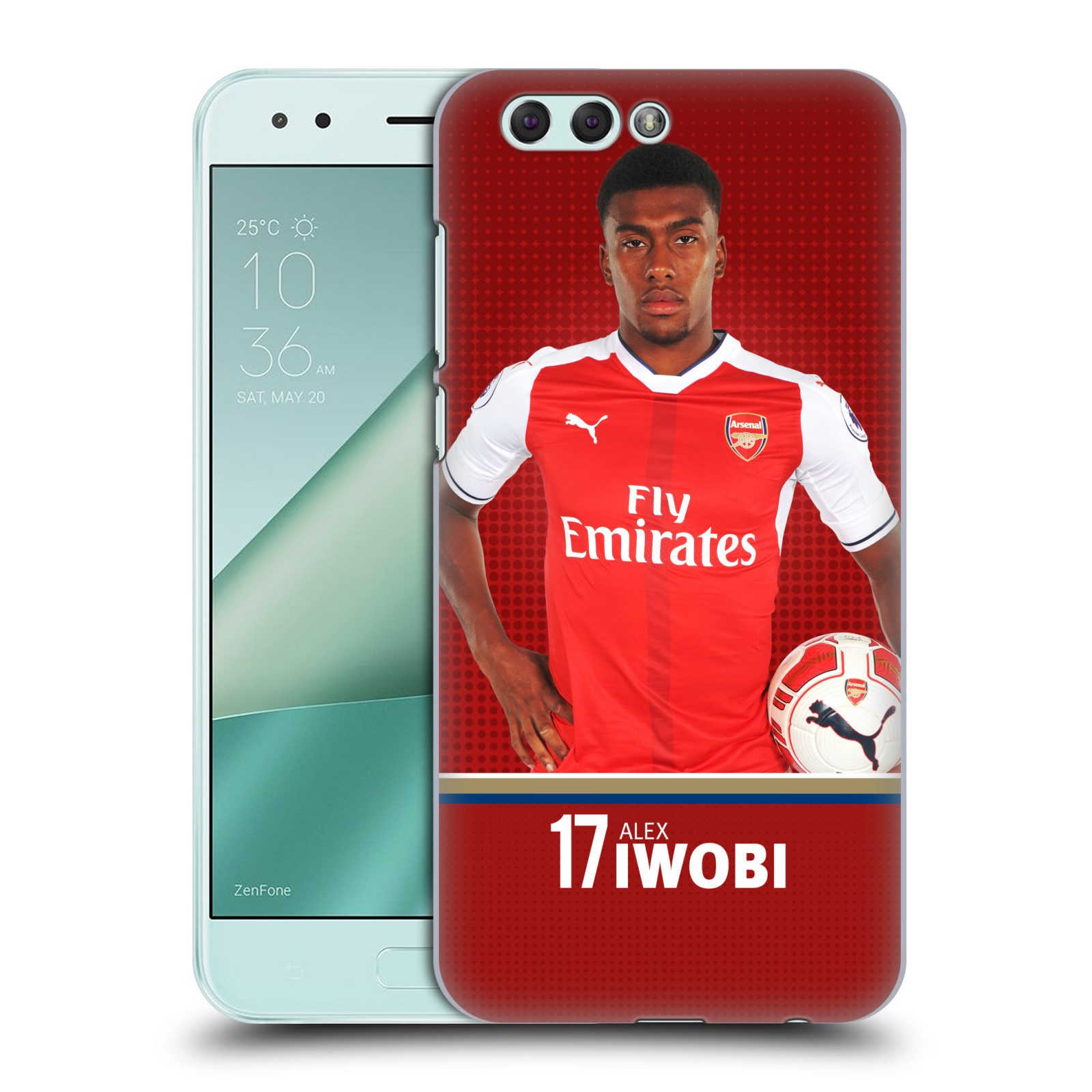 HEAD CASE plastový obal na mobil Asus Zenfone 4 ZE554KL Fotbalový klub Arsenal fotbalista Alex Iwobi
