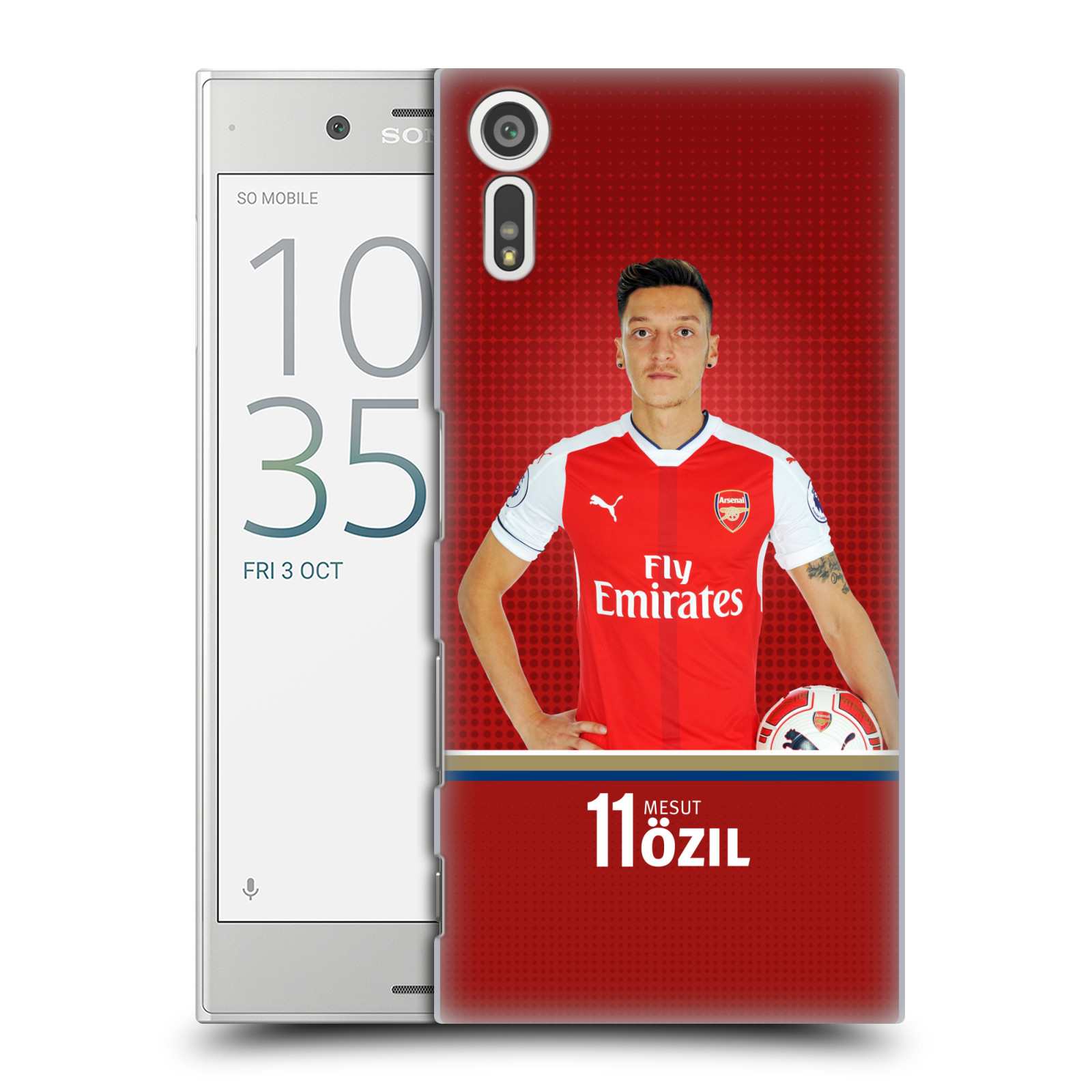 HEAD CASE plastový obal na mobil Sony Xperia XZ Fotbalový klub Arsenal fotbalista Mesut Ozil