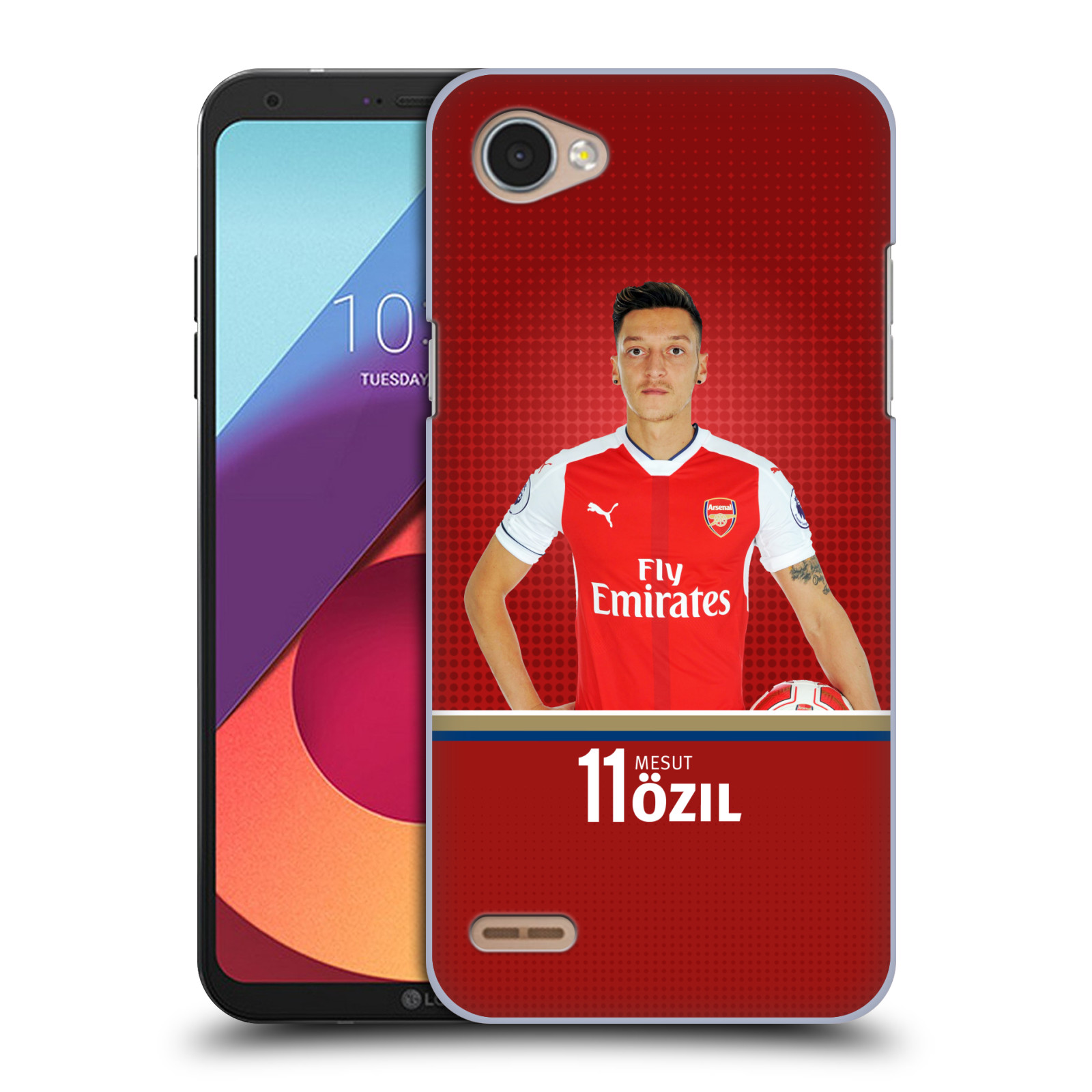HEAD CASE plastový obal na mobil LG Q6 / Q6 PLUS Fotbalový klub Arsenal fotbalista Mesut Ozil