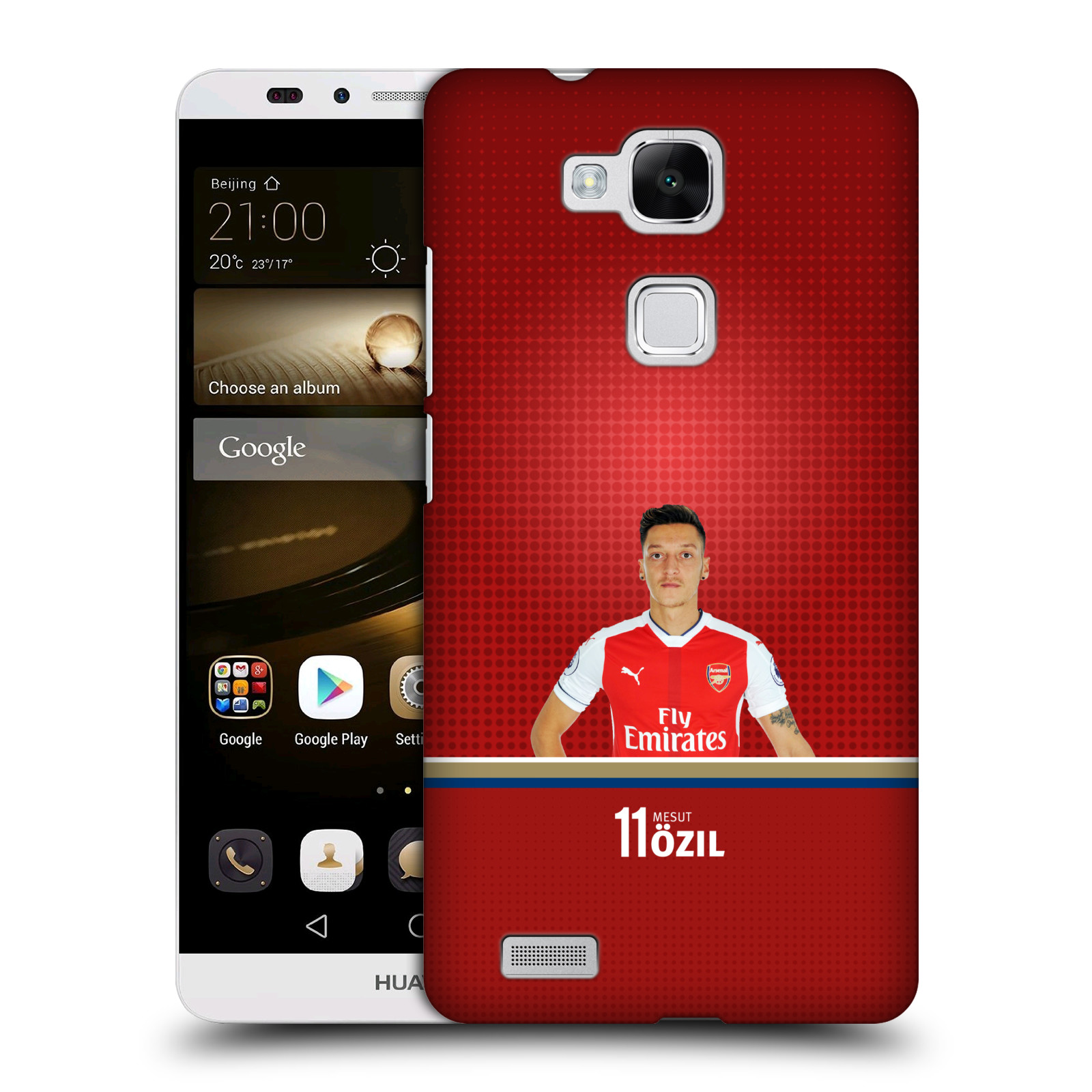 HEAD CASE plastový obal na mobil Huawei Mate 7 Fotbalový klub Arsenal fotbalista Mesut Ozil