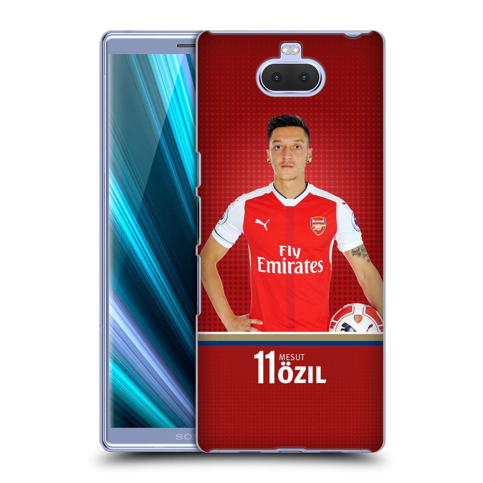 Pouzdro na mobil Sony Xperia 10 Plus - Head Case - Fotbalový klub Arsenal fotbalista Mesut Ozil