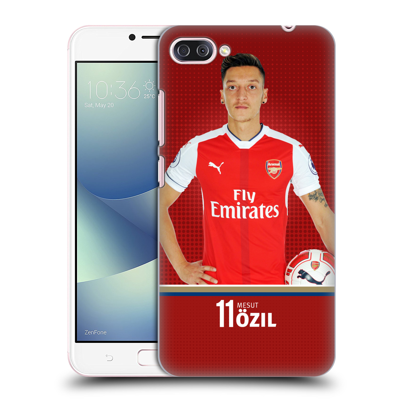 HEAD CASE plastový obal na mobil Asus Zenfone 4 MAX ZC554KL Fotbalový klub Arsenal fotbalista Mesut Ozil