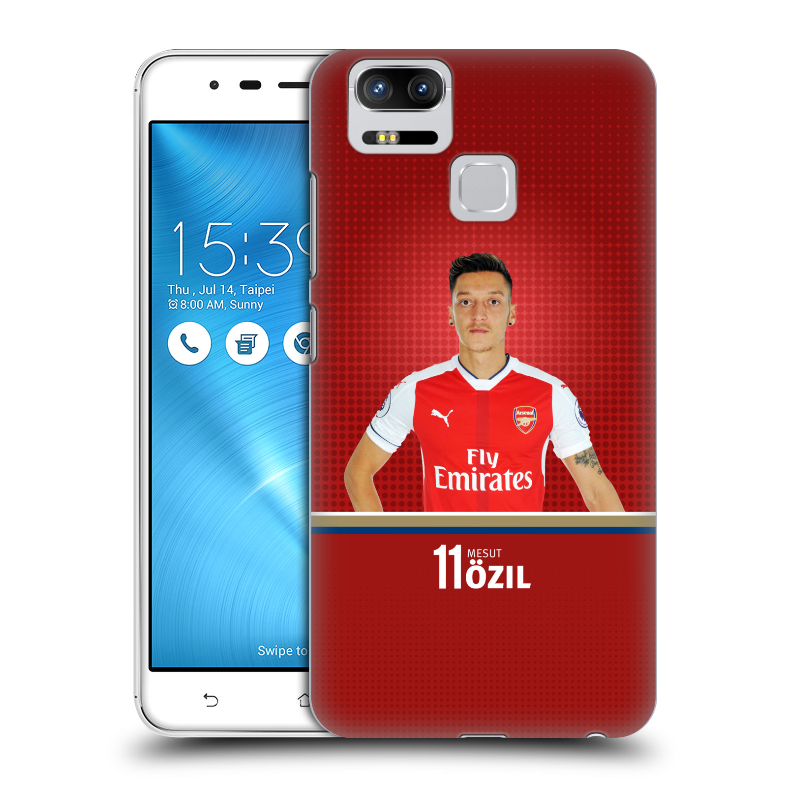 HEAD CASE plastový obal na mobil Asus Zenfone 3 Zoom ZE553KL Fotbalový klub Arsenal fotbalista Mesut Ozil