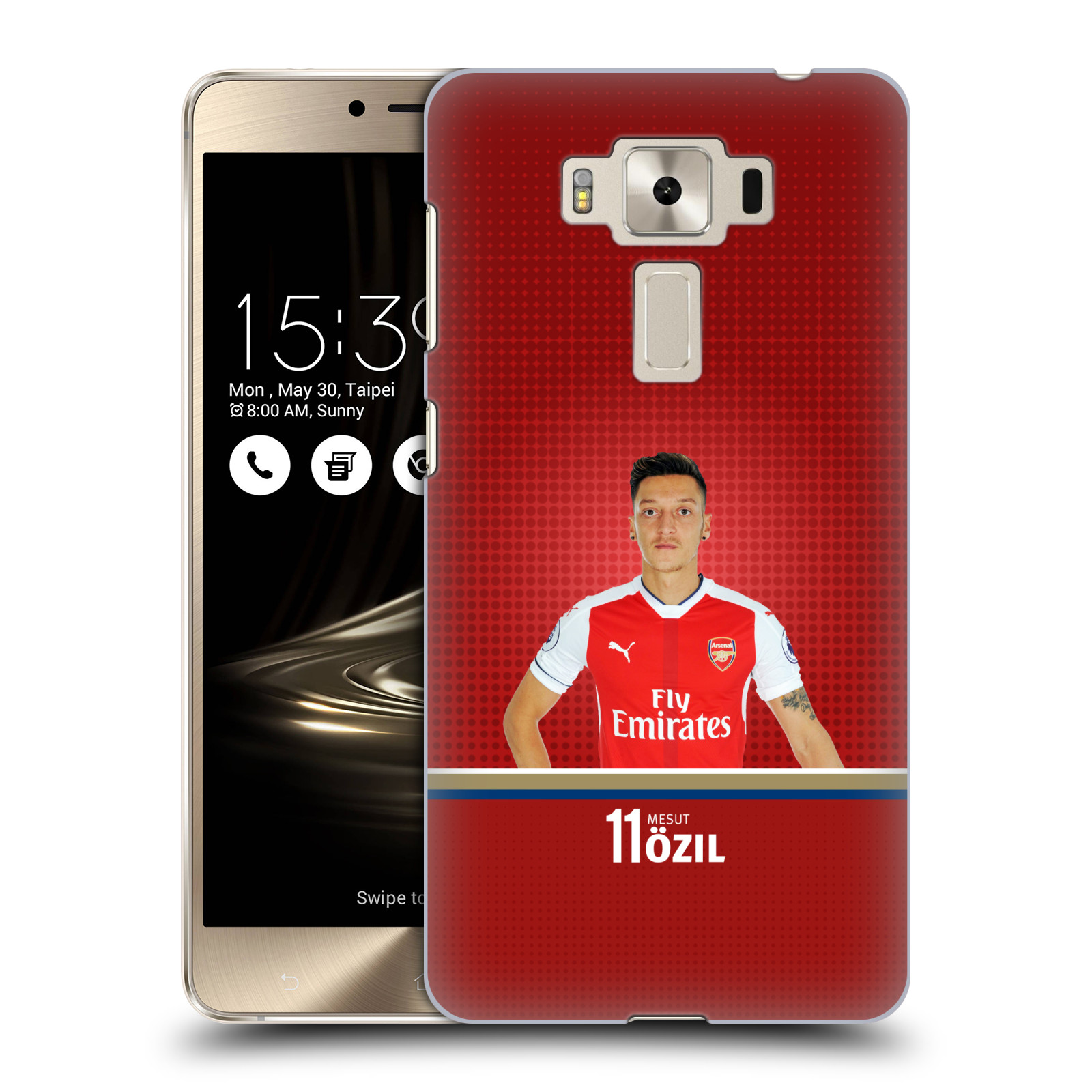 HEAD CASE plastový obal na mobil Asus Zenfone 3 DELUXE ZS550KL Fotbalový klub Arsenal fotbalista Mesut Ozil