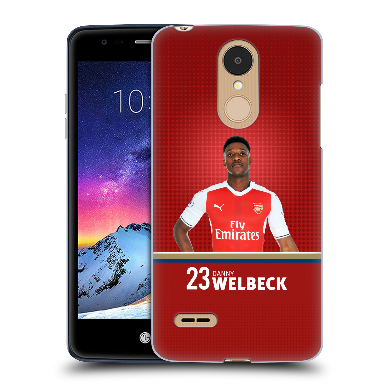 HEAD CASE plastový obal na mobil LG K9 / K8 2018 Fotbalový klub Arsenal hráč Danny Welbeck