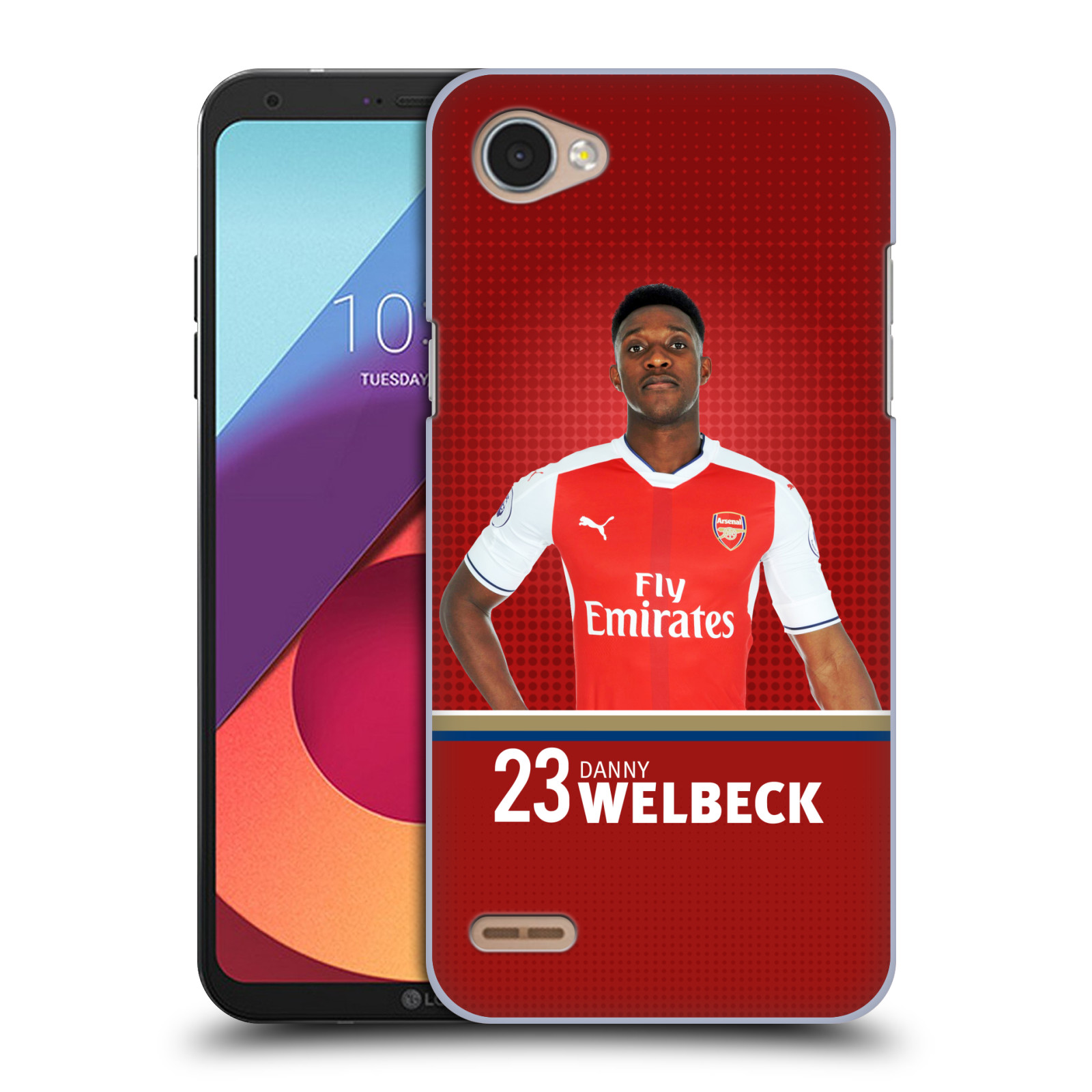HEAD CASE plastový obal na mobil LG Q6 / Q6 PLUS Fotbalový klub Arsenal hráč Danny Welbeck
