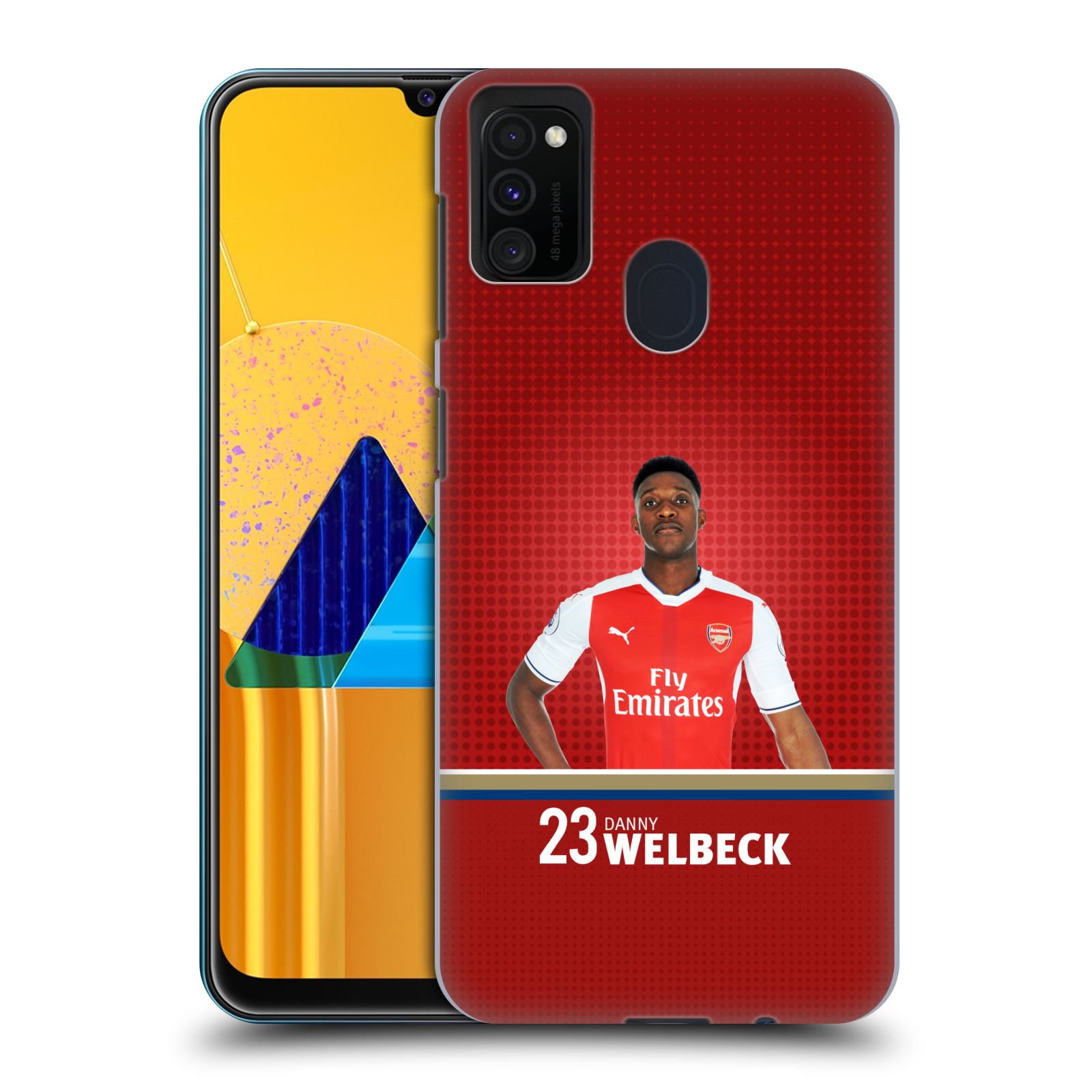 Zadní kryt na mobil Samsung Galaxy M21 Fotbalový klub Arsenal hráč Danny Welbeck