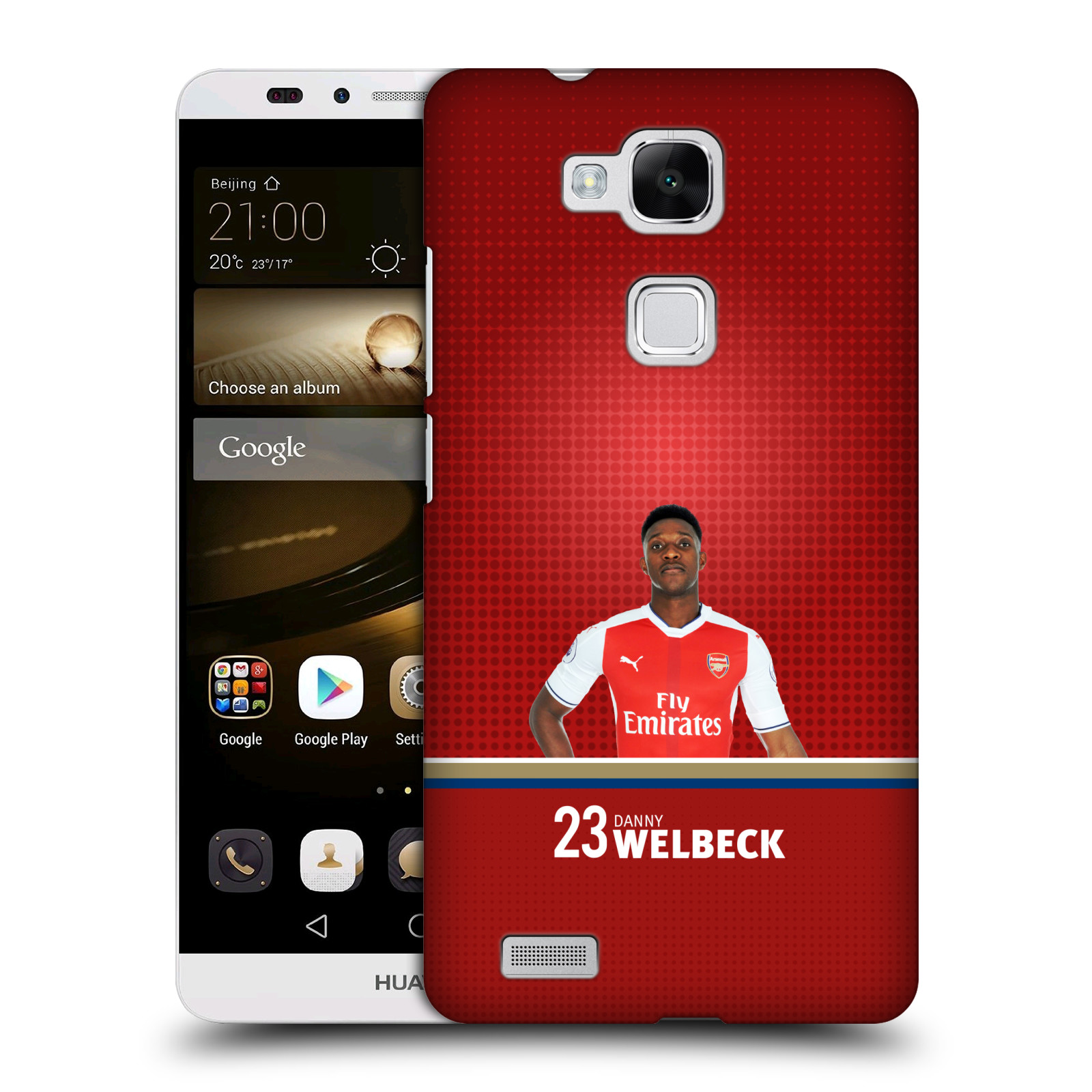 HEAD CASE plastový obal na mobil Huawei Mate 7 Fotbalový klub Arsenal hráč Danny Welbeck
