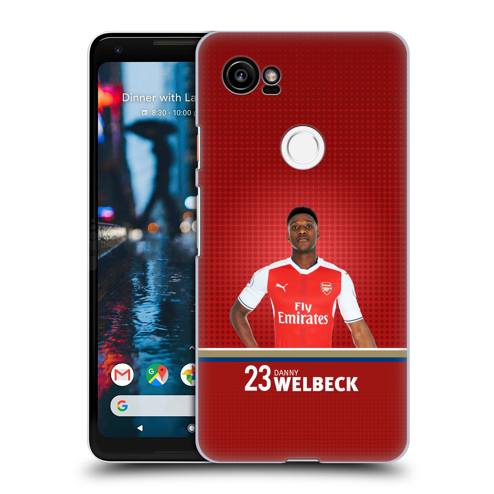HEAD CASE plastový obal na mobil Google Pixel 2 XL Fotbalový klub Arsenal hráč Danny Welbeck