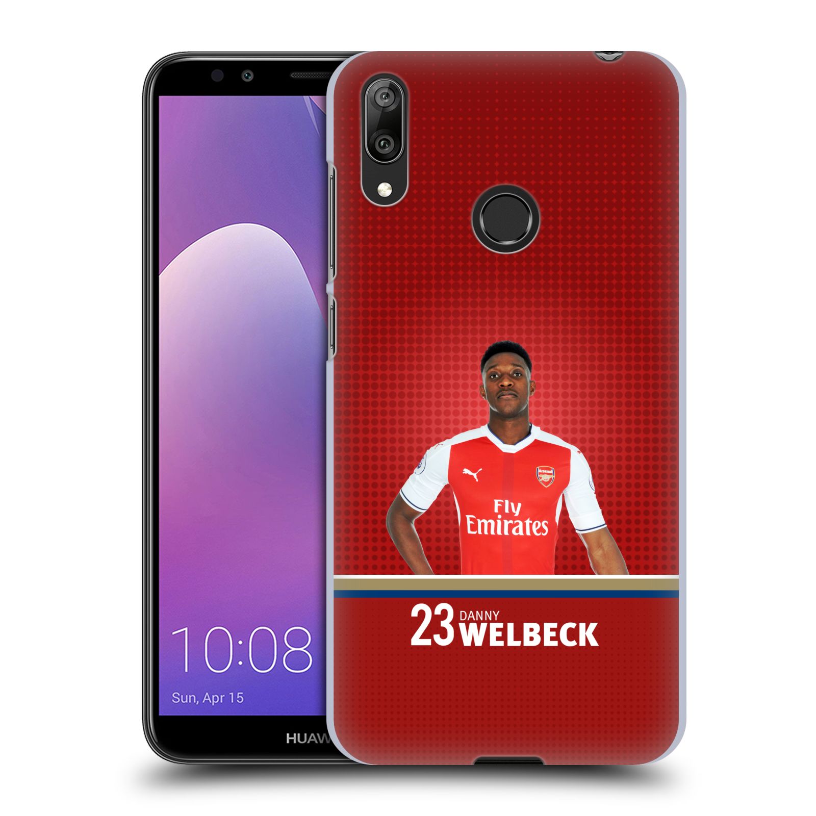 Pouzdro na mobil Huawei Y7 2019 - Head Case - Fotbalový klub Arsenal hráč Danny Welbeck
