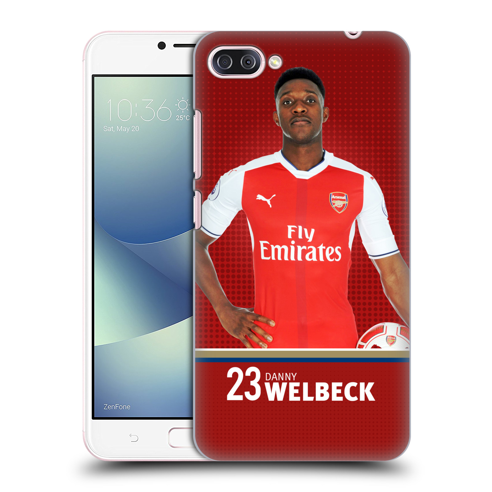 HEAD CASE plastový obal na mobil Asus Zenfone 4 MAX ZC554KL Fotbalový klub Arsenal hráč Danny Welbeck
