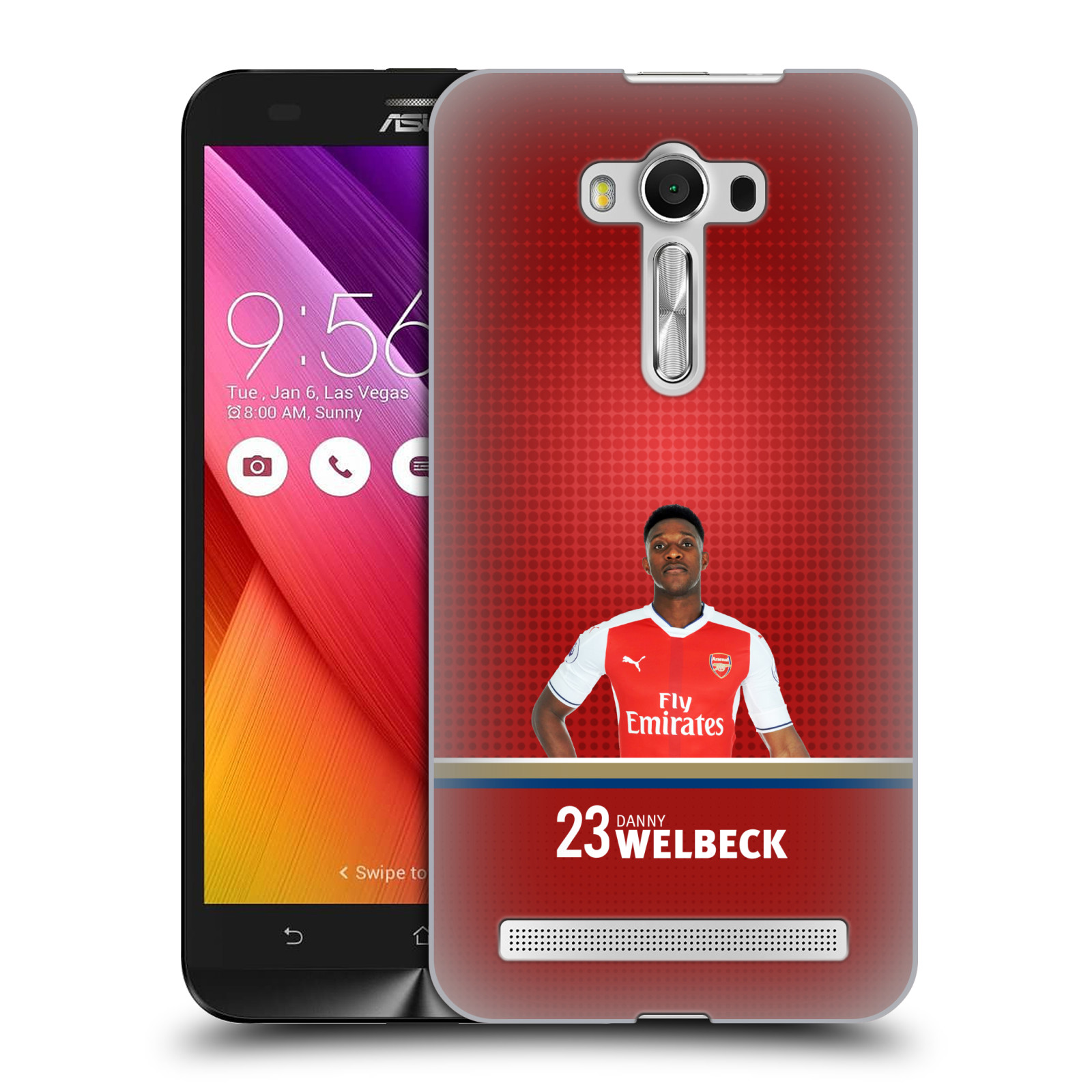 HEAD CASE plastový obal na mobil Asus Zenfone 2 LASER (5,5 displej ZE550KL) Fotbalový klub Arsenal hráč Danny Welbeck
