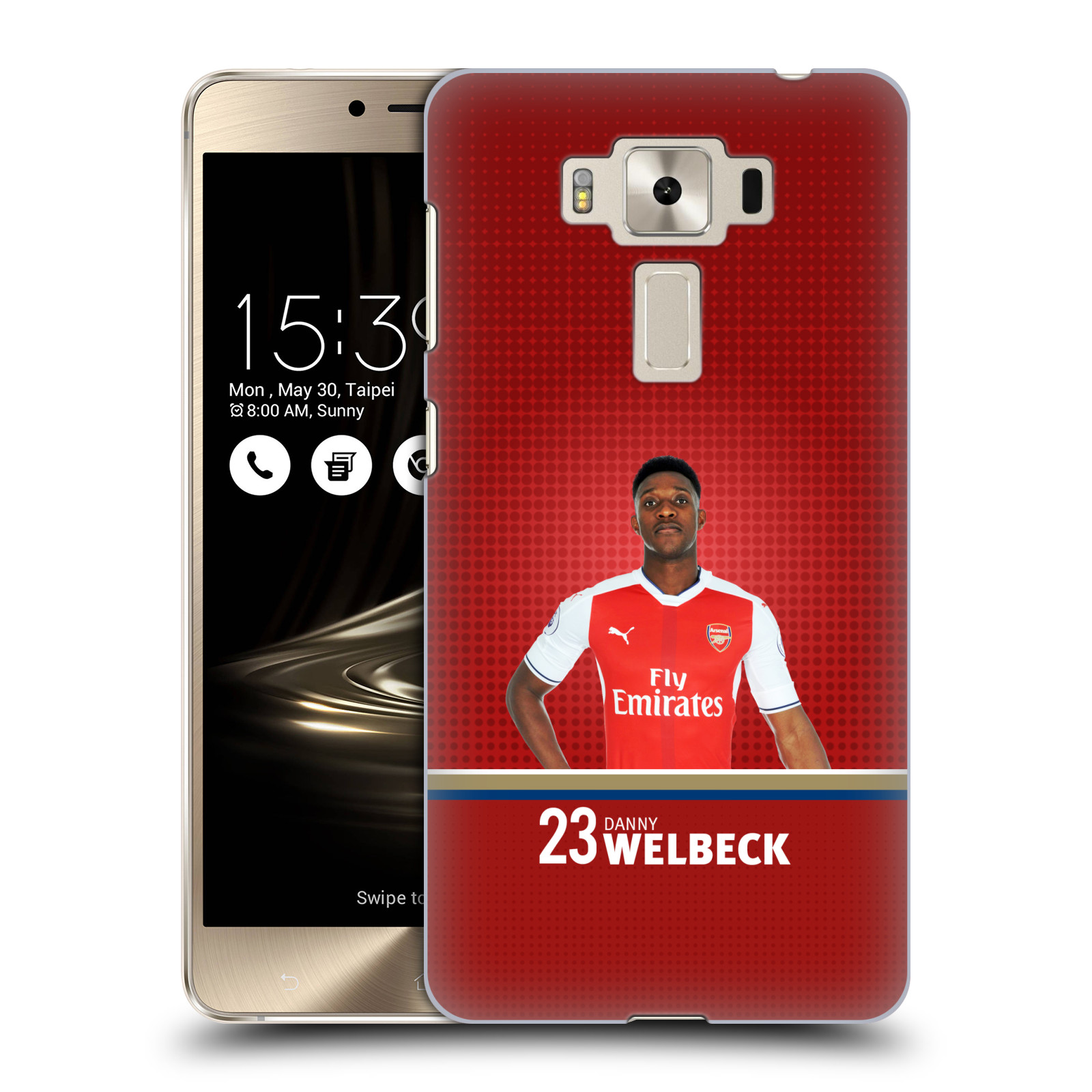 HEAD CASE plastový obal na mobil Asus Zenfone 3 DELUXE ZS550KL Fotbalový klub Arsenal hráč Danny Welbeck