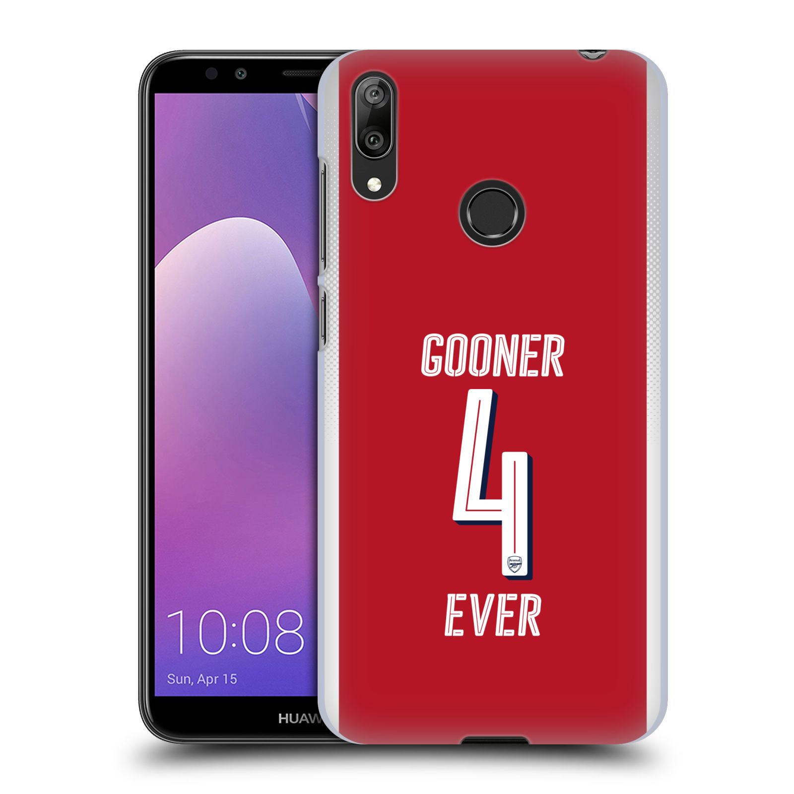 Pouzdro na mobil Huawei Y7 2019 - Head Case - Fotbalový klub Arsenal navždy 4 ever červená