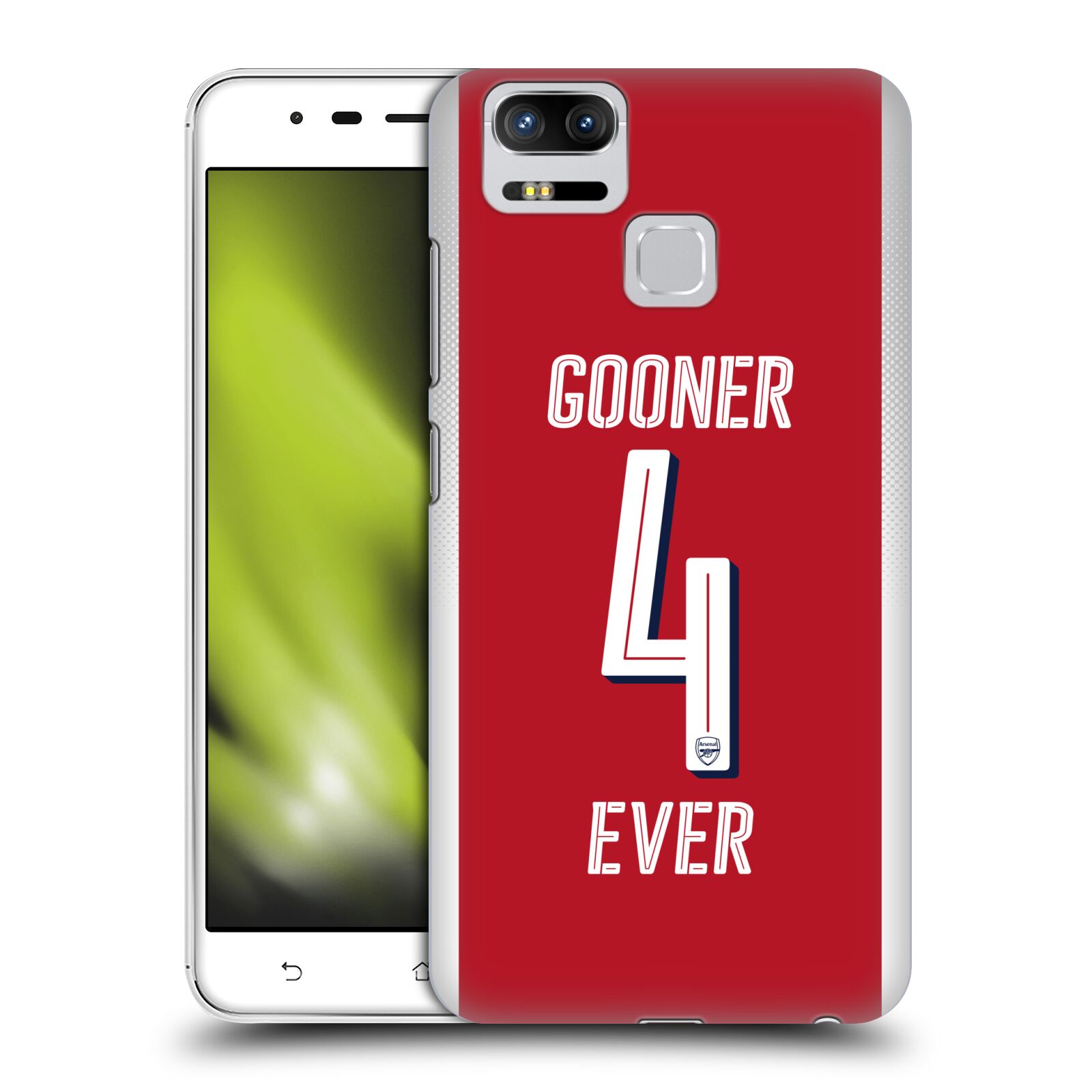 HEAD CASE plastový obal na mobil Asus Zenfone 3 Zoom ZE553KL Fotbalový klub Arsenal navždy 4 ever červená