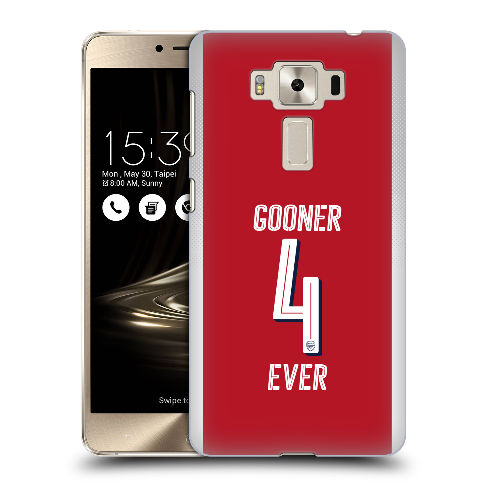 HEAD CASE plastový obal na mobil Asus Zenfone 3 DELUXE ZS550KL Fotbalový klub Arsenal navždy 4 ever červená